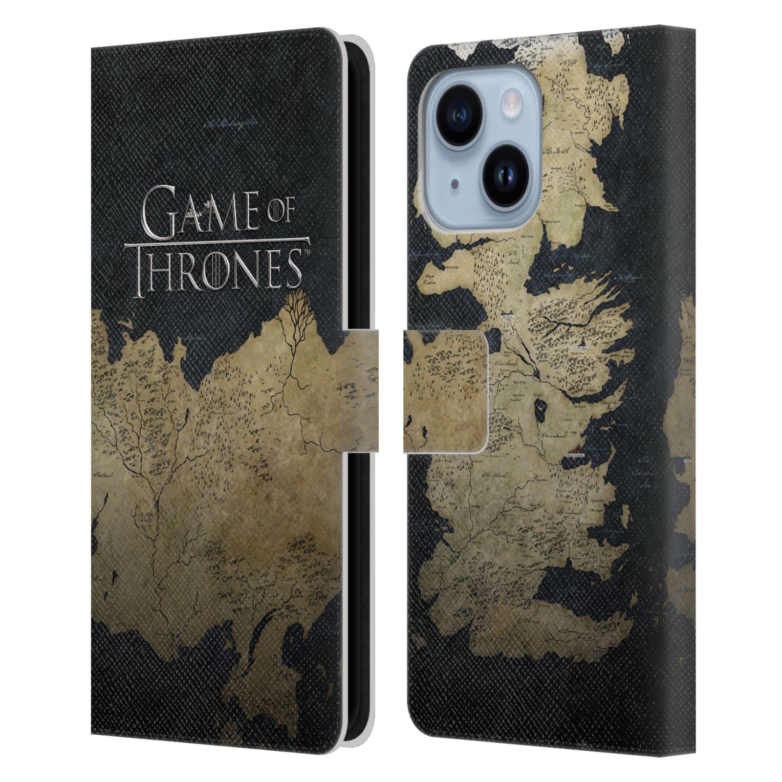 Étui portefeuille cuir Game of Thrones Westeros pour iPhone 14 Plus - 7