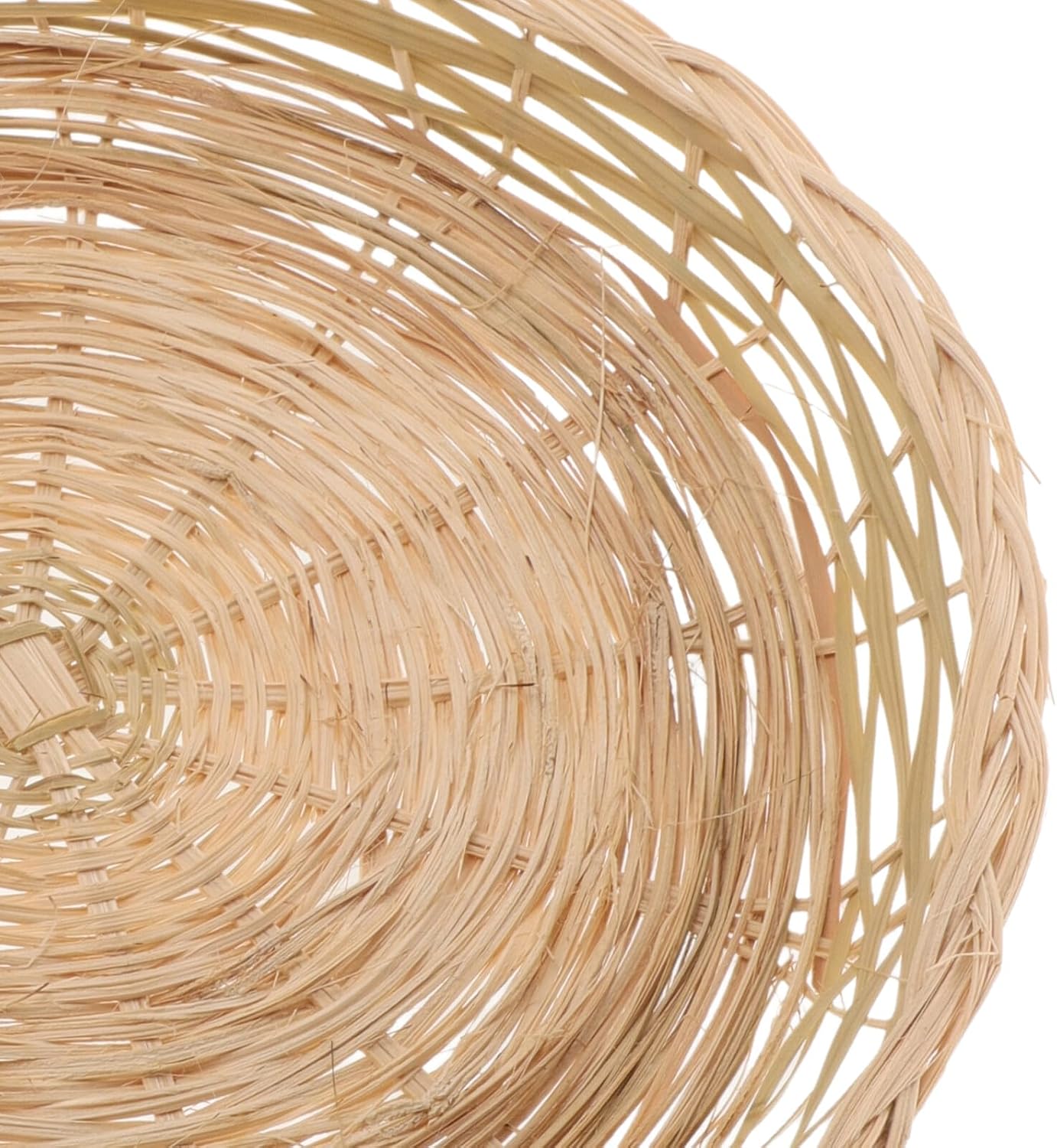 Rattan Bread Tray 25cm Woven Snack Basket Heat-resistant Serving Basket for Dining Table and Pantry Storage