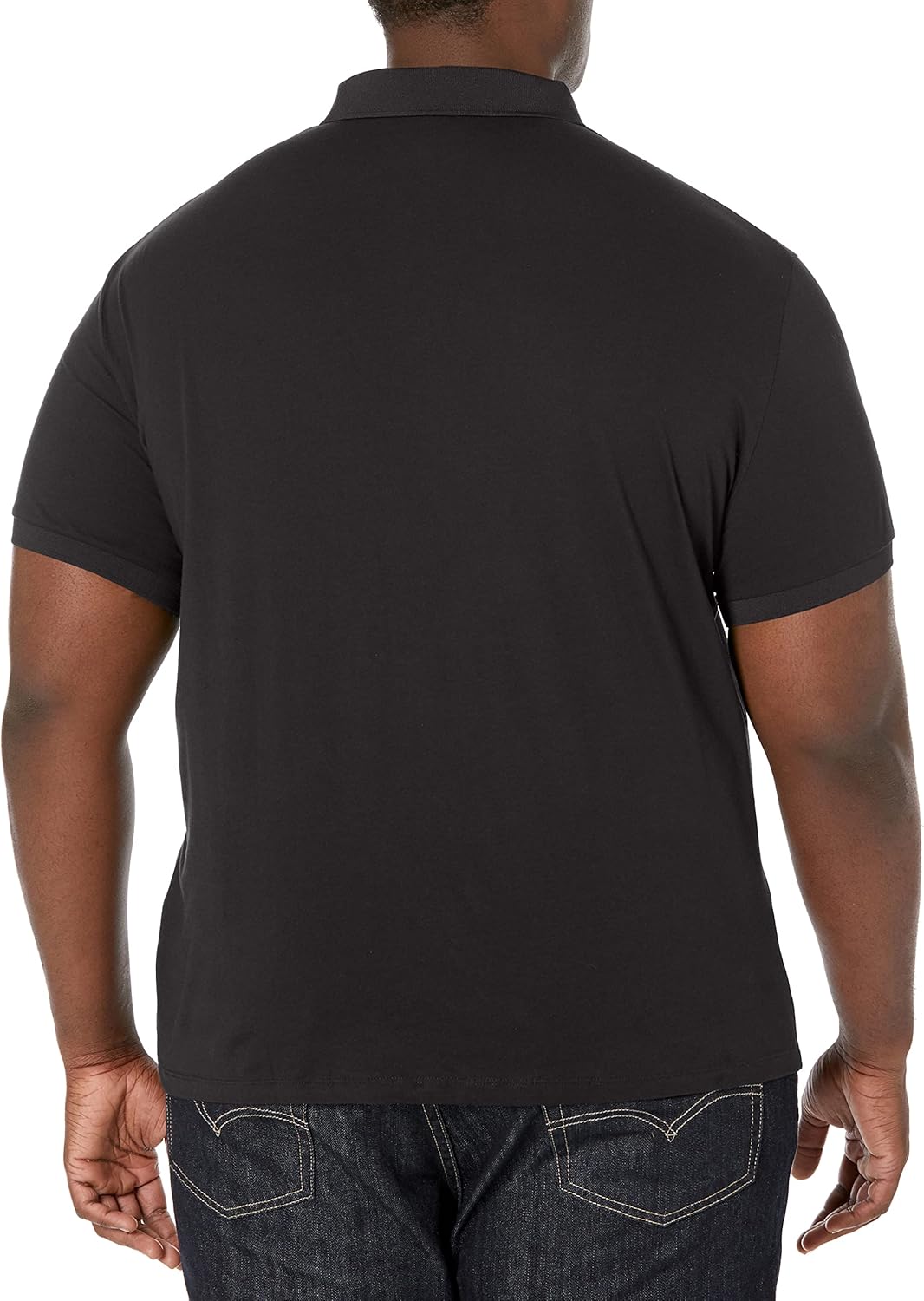 Armani Exchange Mens Short Sleeve Milano/New York Logo Jersey Polo Shirt - Image 2