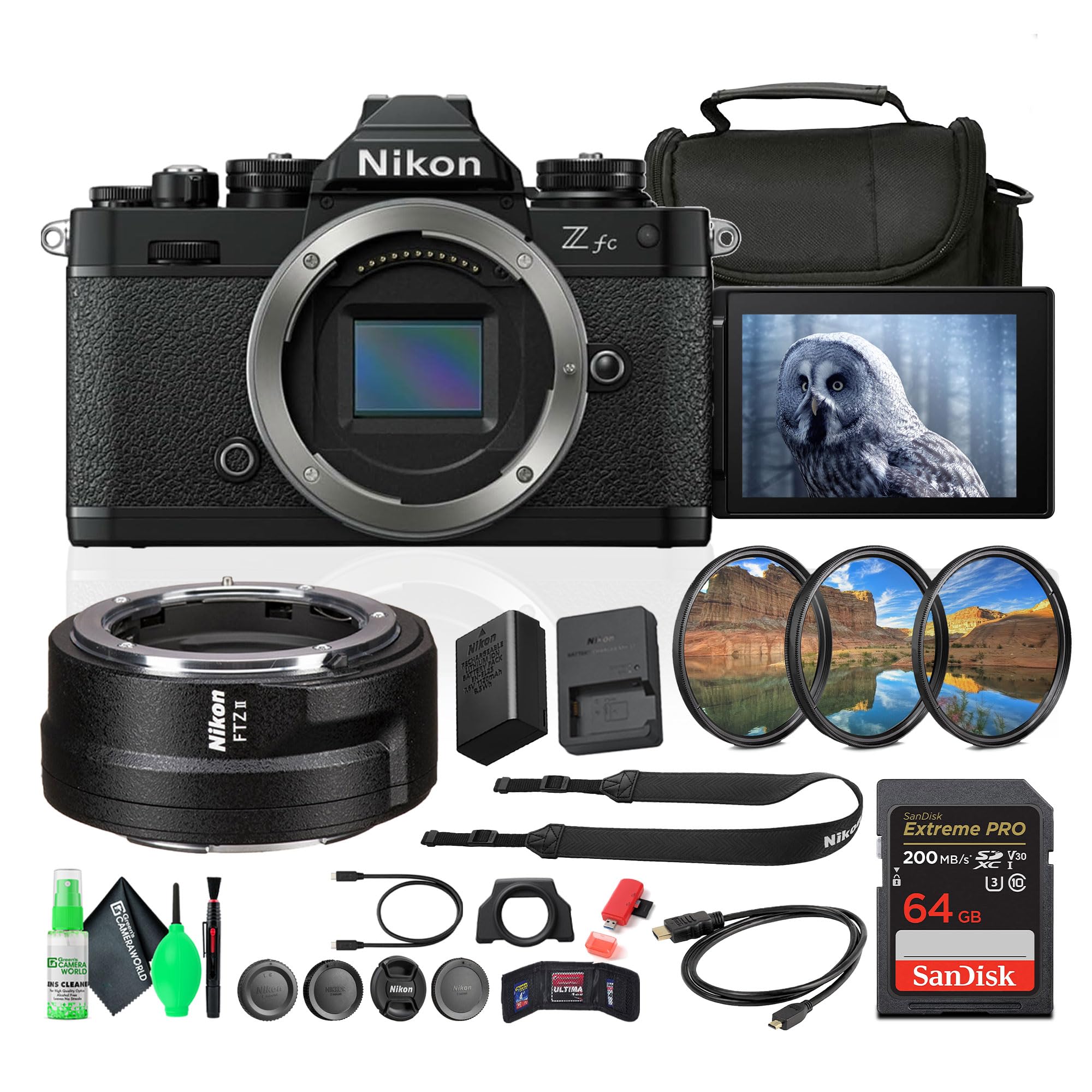 Amazon.com : Nikon Z fc DX-Format Mirrorless Camera (1671B) +