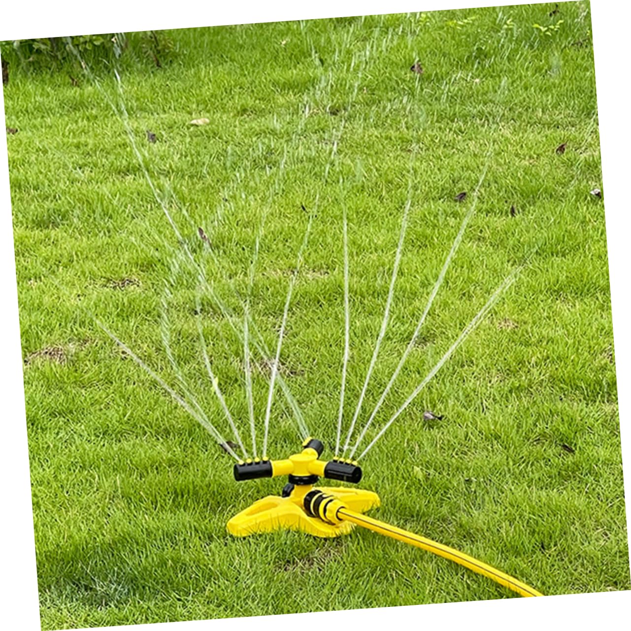 3 Pièces Arroseur de Jardin Automatique Irrigation Rotatif pour Gazon Outil de Pulvérisation Durable Étanche pour Arrosage Plantes Pelouses