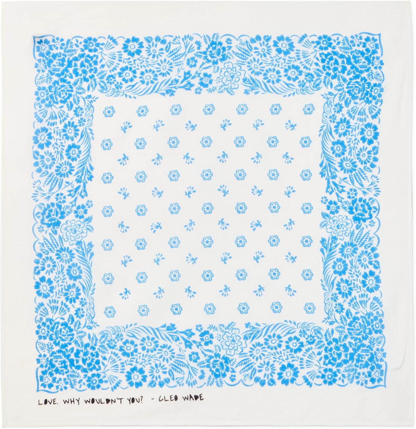 Velvet with Cleo Wade Women's Nola Scarf, Cobalt, One Size