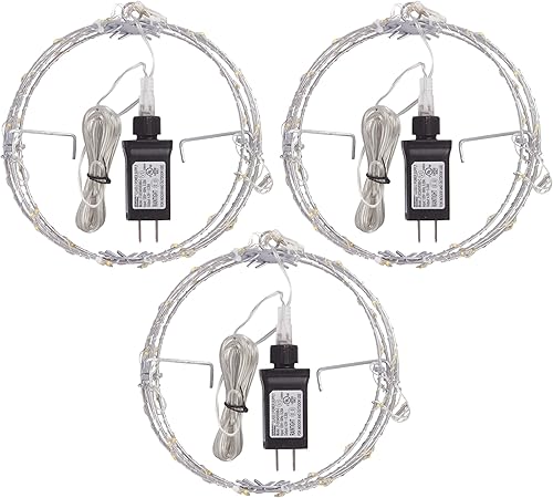 Miniatura 9 de Alpine Corporation Adornos de esfera de metal plegables de 3 piezas