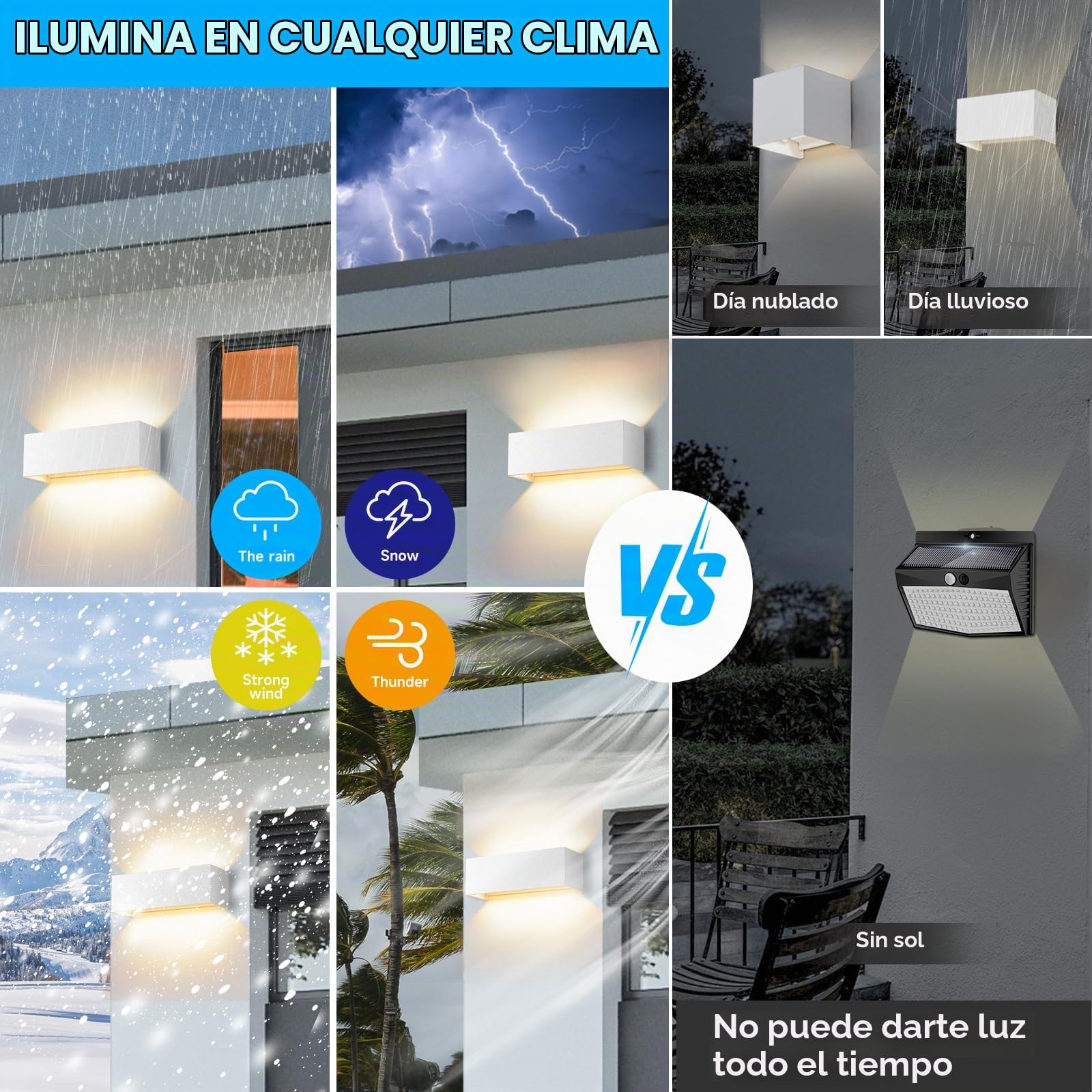 ledmo 4 Piezas 30W LED Aplique Pared Exterior/Interior 0-120° El ángulo es ajustable Blanco Aplique Exterior 3000K Blanco cálido IP65 Impermeable