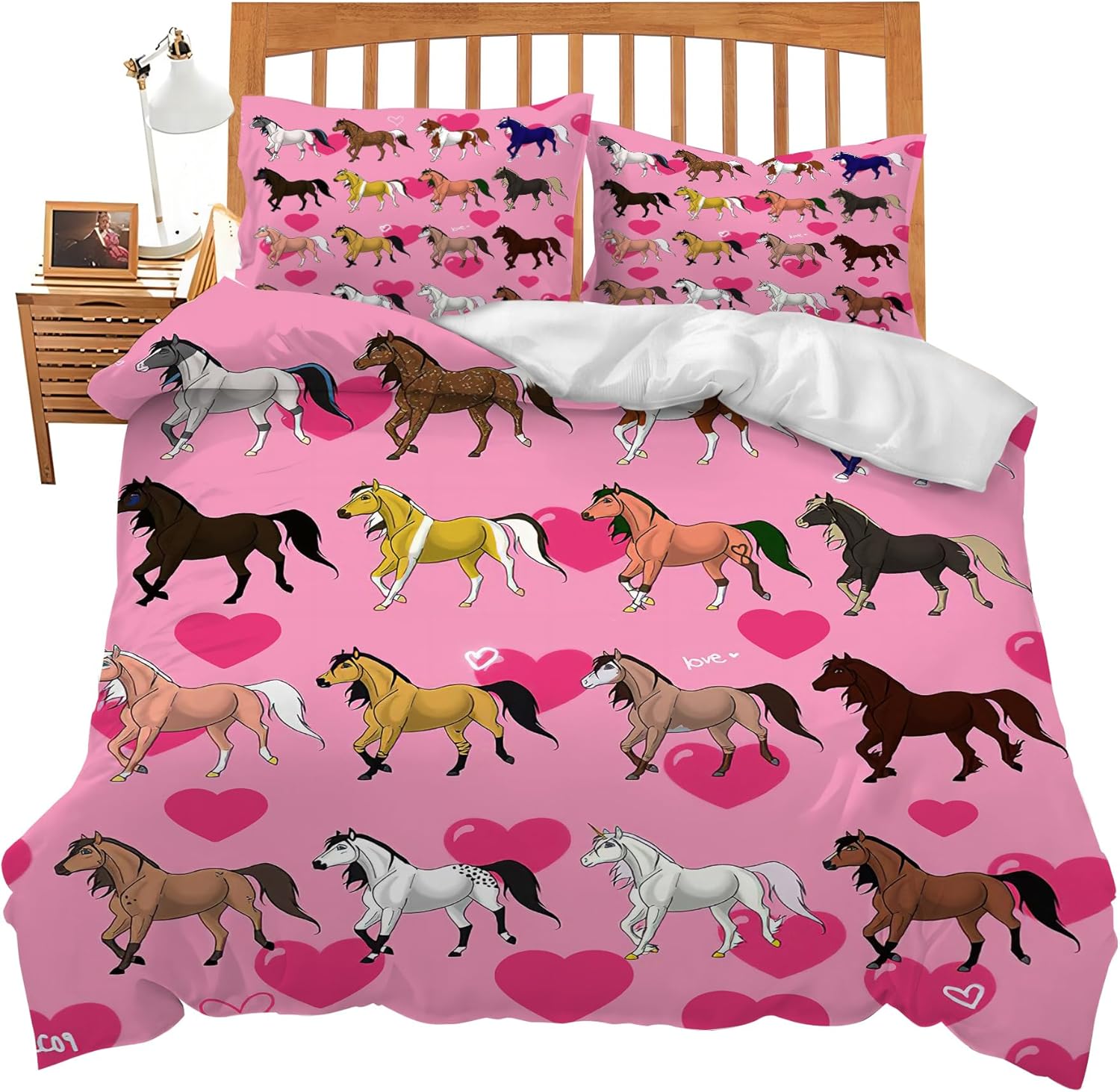 Country Sweet Home Bedding Set Twin Queen King Full Size Rustic Comforter Set for Lover Kids Teens Boys Girls Man Women Bedroom Decor Rural Cozy Quilt Bedspread Bed Duvet Cover Gifts 104"x90"