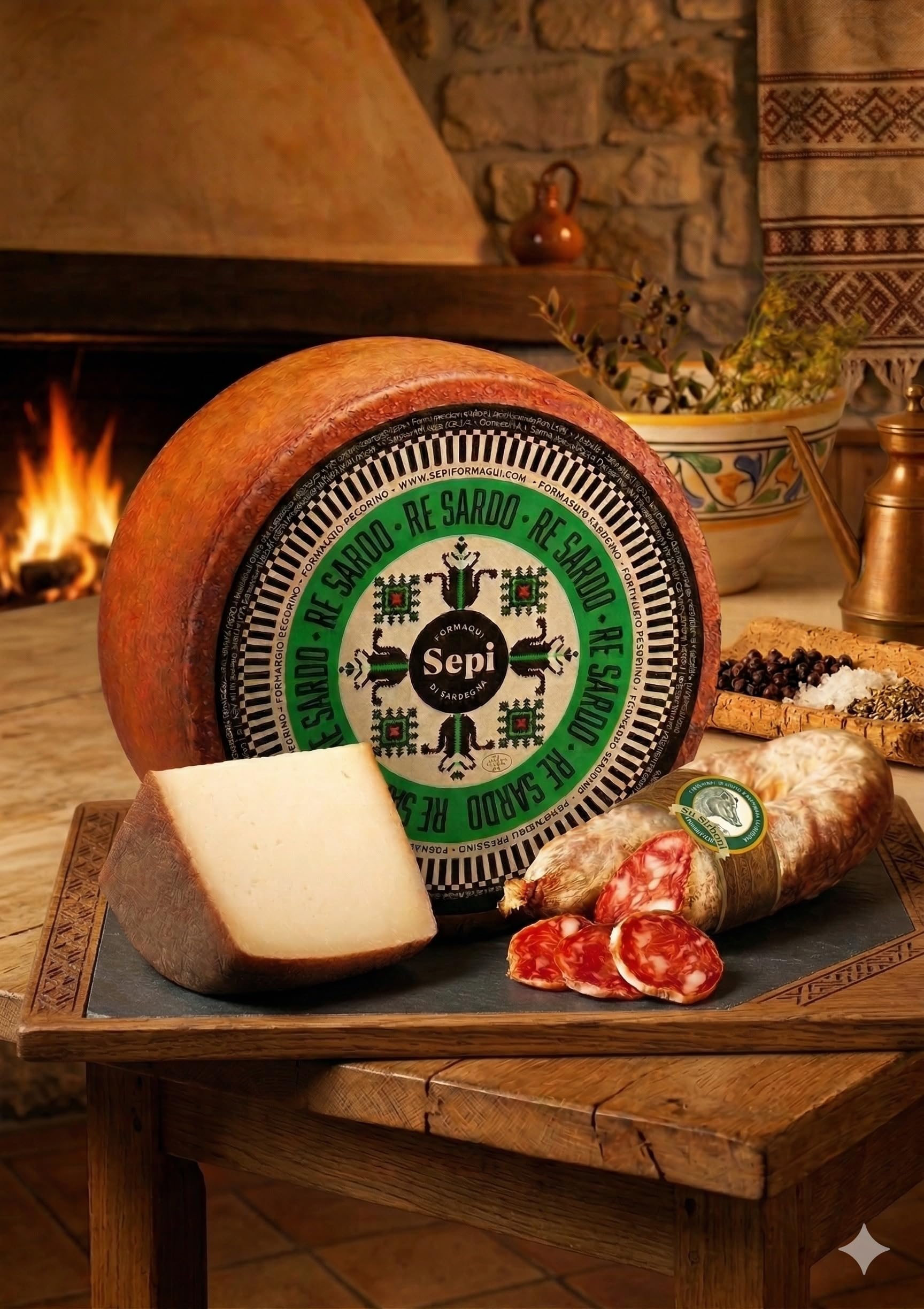Box Degustazione "Sardegna Autentica": Pecorino Re Sardo & Salsiccia Su Sirboni