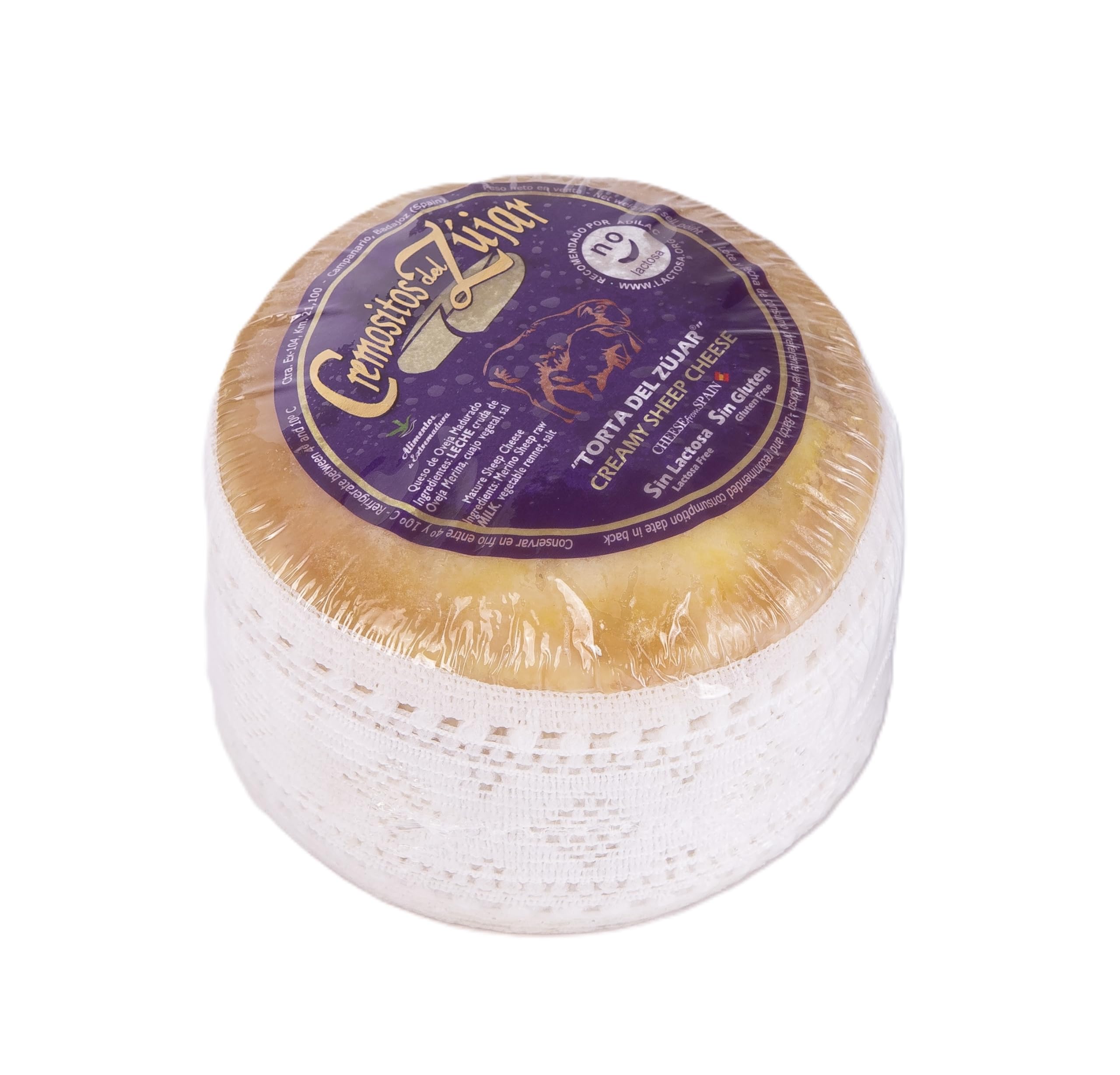 Queso Torta Sin Lactosa Cremositos del Zújar
