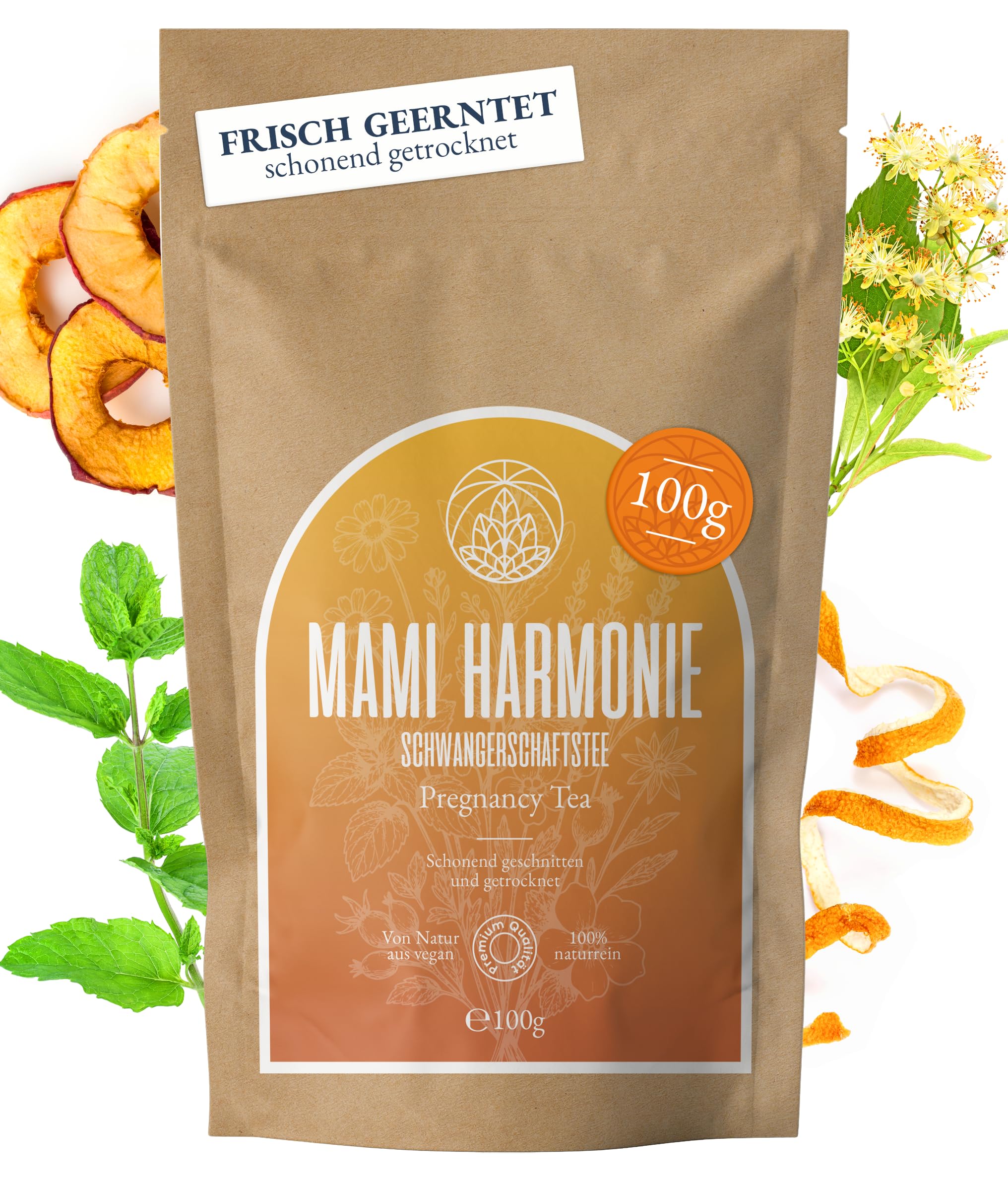 Lemon Balm Tea Monte Nativo (300g) - Gently Dried Lemon Balm Leaves - Aromatic and 100% Pure and Natural Loose Leaf Herbal Tea Without Additives - As a healthy, refreshing infusion — view 62