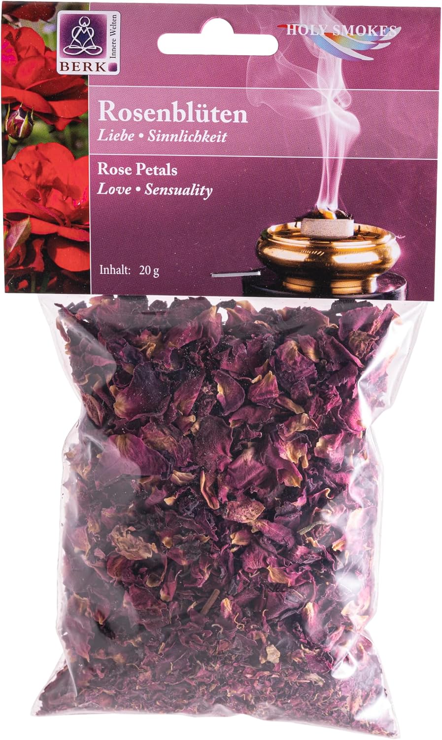 Rose Petals 20g   Incense in Bags   Scented Woods Herbs Flowers for Smoking on Sieve and Charcoal Natural Pure Incense for Relaxation Cleaning
