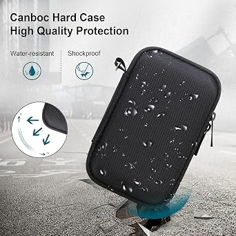 Canboc Carrying Case for Panasonic LUMIX DC-TZ99E/ TZ99/ TZ300/ ZS99/ ZS300/ LX10/ ZS80/ ZS100/ ZS70/ ZS200 Point and Shoot Camera, Zipper Mesh Pocket fits USB Cable, Batteries, Black (Case Only)