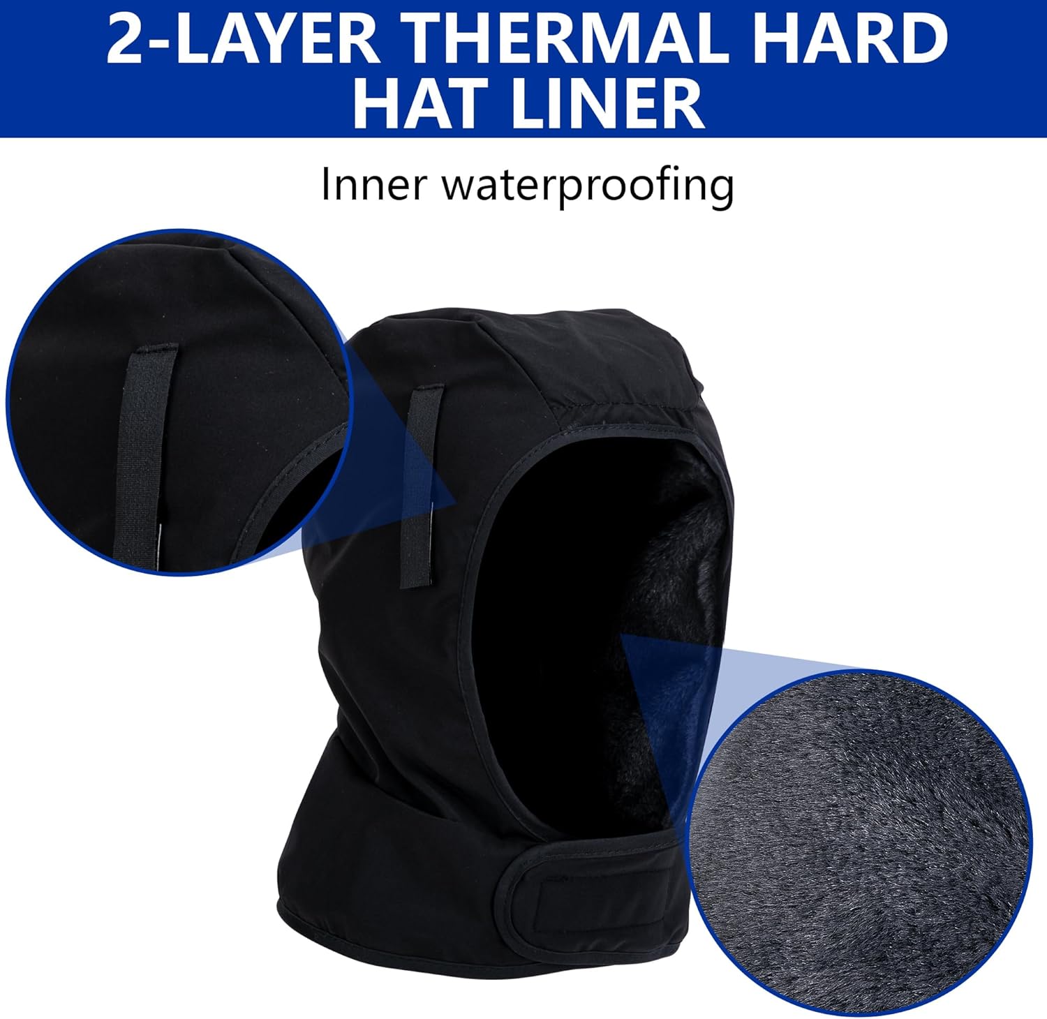 Winter Hard Hat Liner, Plush Warm Hard Hat Accessories Liners for Men & Women Cold Weather Protection