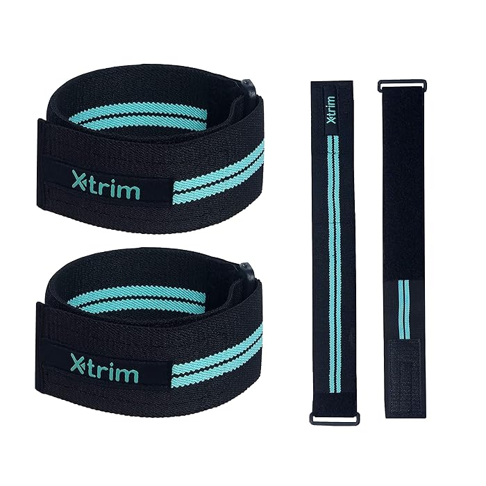 Buy Xtrim DuraFit Set of 2 Strong Elastic Workout Straps Occlusion