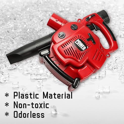 Miniatura 4 de PROLOSO Soplador de hojas para niños en edad preescolar al aire libre, juego de simulación, herramienta de juguete de jardinería, soplar aire con