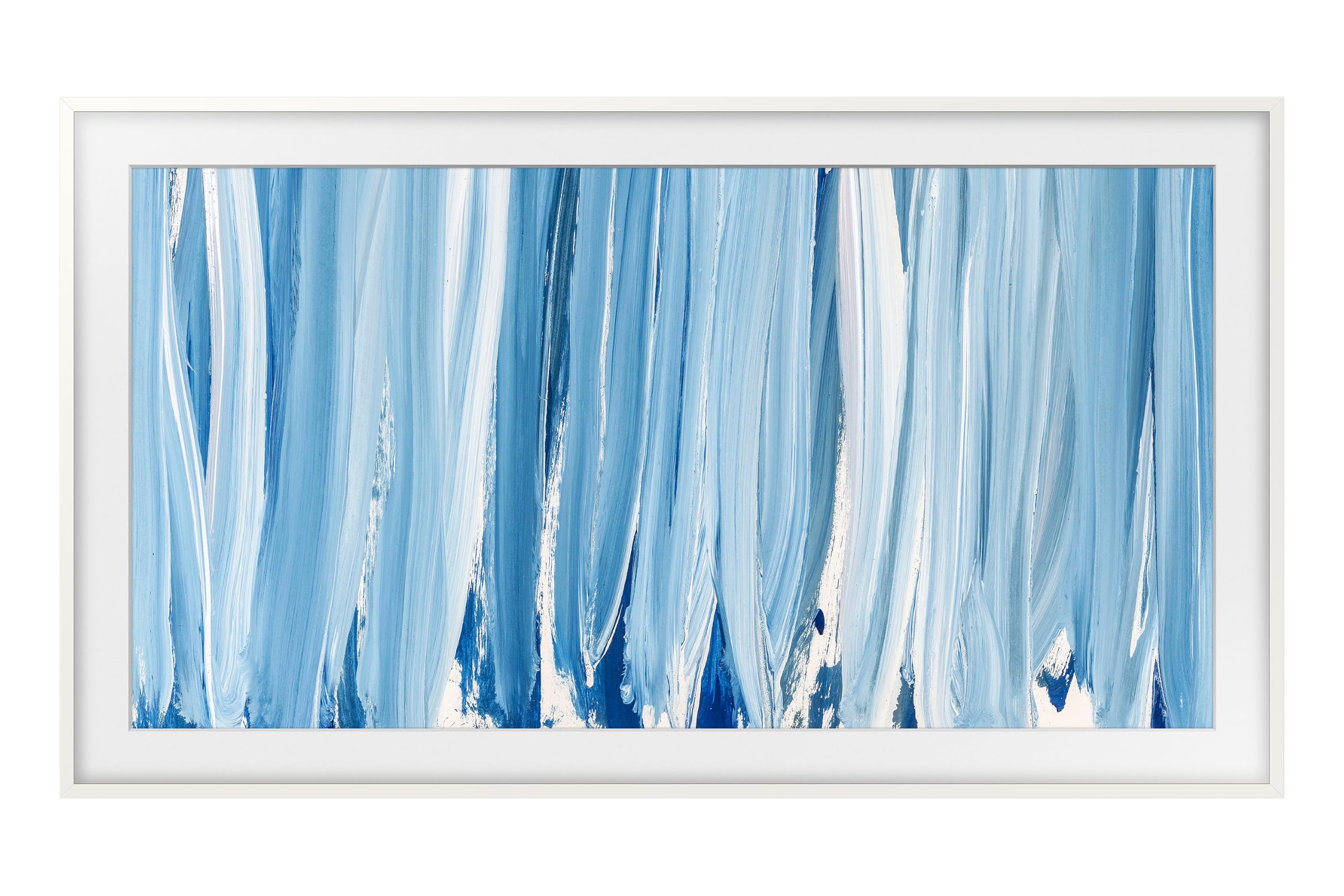 Samsung The Frame 85 Zoll TV-Rahmen, Magnetisch, Weiß, VG-SCFF85WTBXC | Individueller TV-Bilderrahmen für Samsung The Frame, Rahmen für Fernseher, Kunststoff, Kompatibel mit The Frame ab 2021