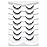 3D Clear Band False EyeLashes Natural Look Cat Eye Wispy Fake lashes Short Supernatural Cross Soft Reusable Lashes 7 Pairs-Happy Heartbeat(No.201)