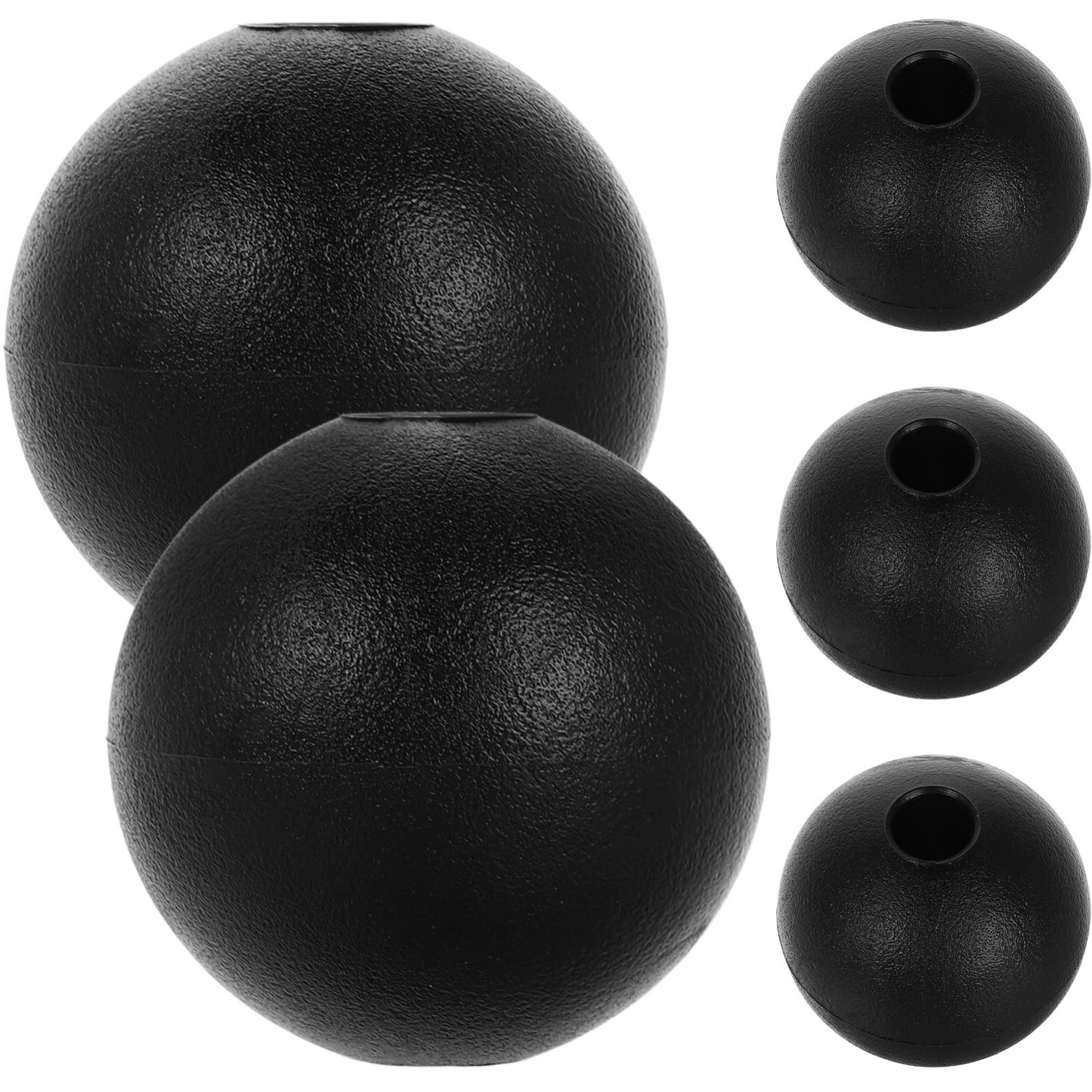 Generico Accessori per Fitness 5 Pezzi Fermapalla in Nailon Nero per Cavi Palestra, Sostituzione Pratica per Attrezzature di Allenamento Domestico