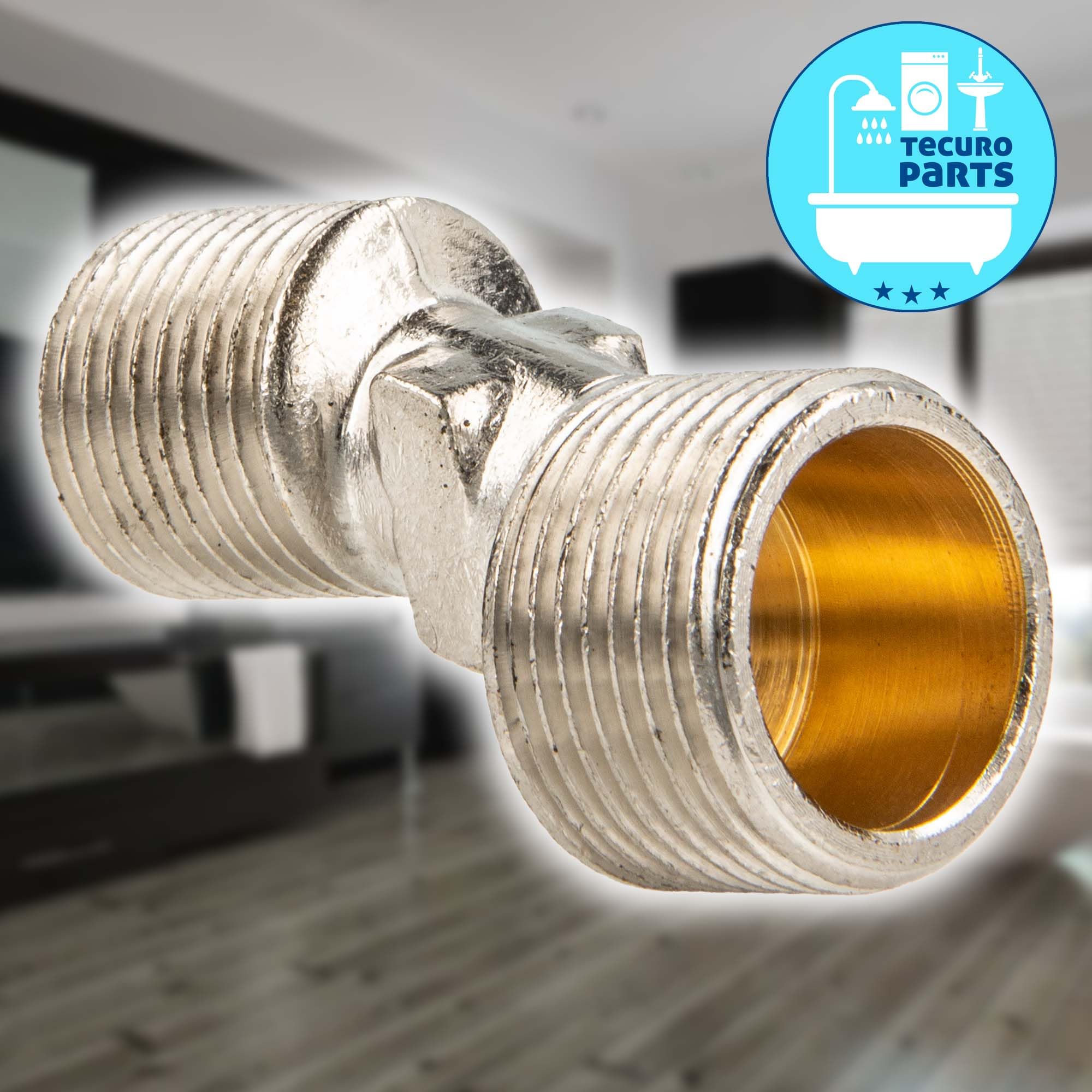 AMONENZ S-Anschluss Adapter 1/2 Auf 3/4 - Messing Duscharmatur Adapter Versetzt 42mm