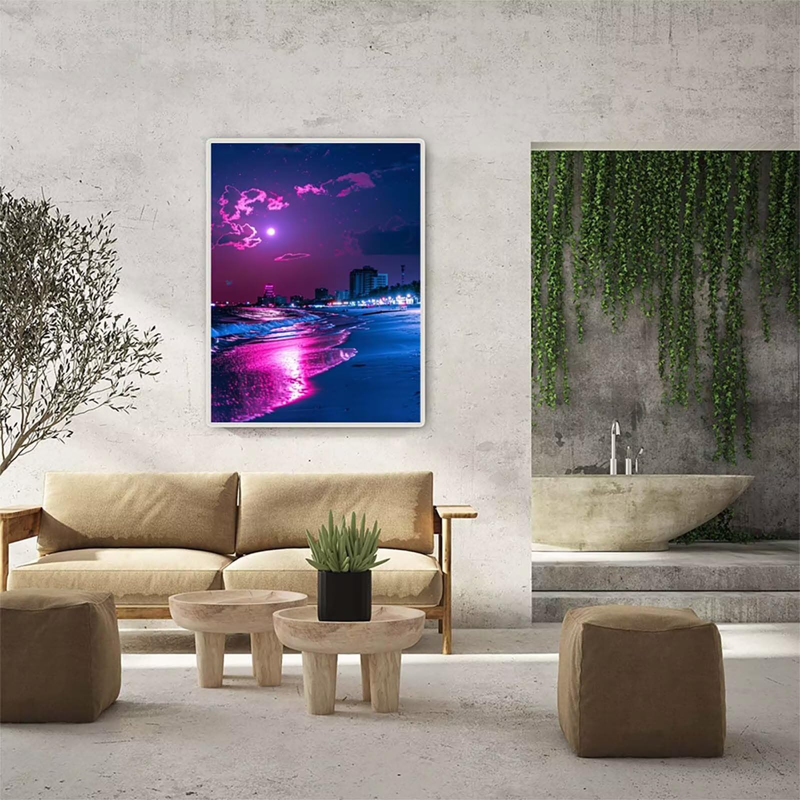 Spiaggia Diamond Painting Adulti 90x120cm, 5D Diamond Painting Kit H-1752