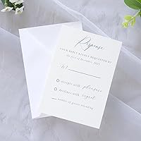 Vista 6 de PONATIA Paquete de 50 sobres A1, sobres blancos de 3.62 x 5.2 pulgadas, perfectos para tarjetas de boda, tarjetas RSVP, sobres de tarjetas de regalo