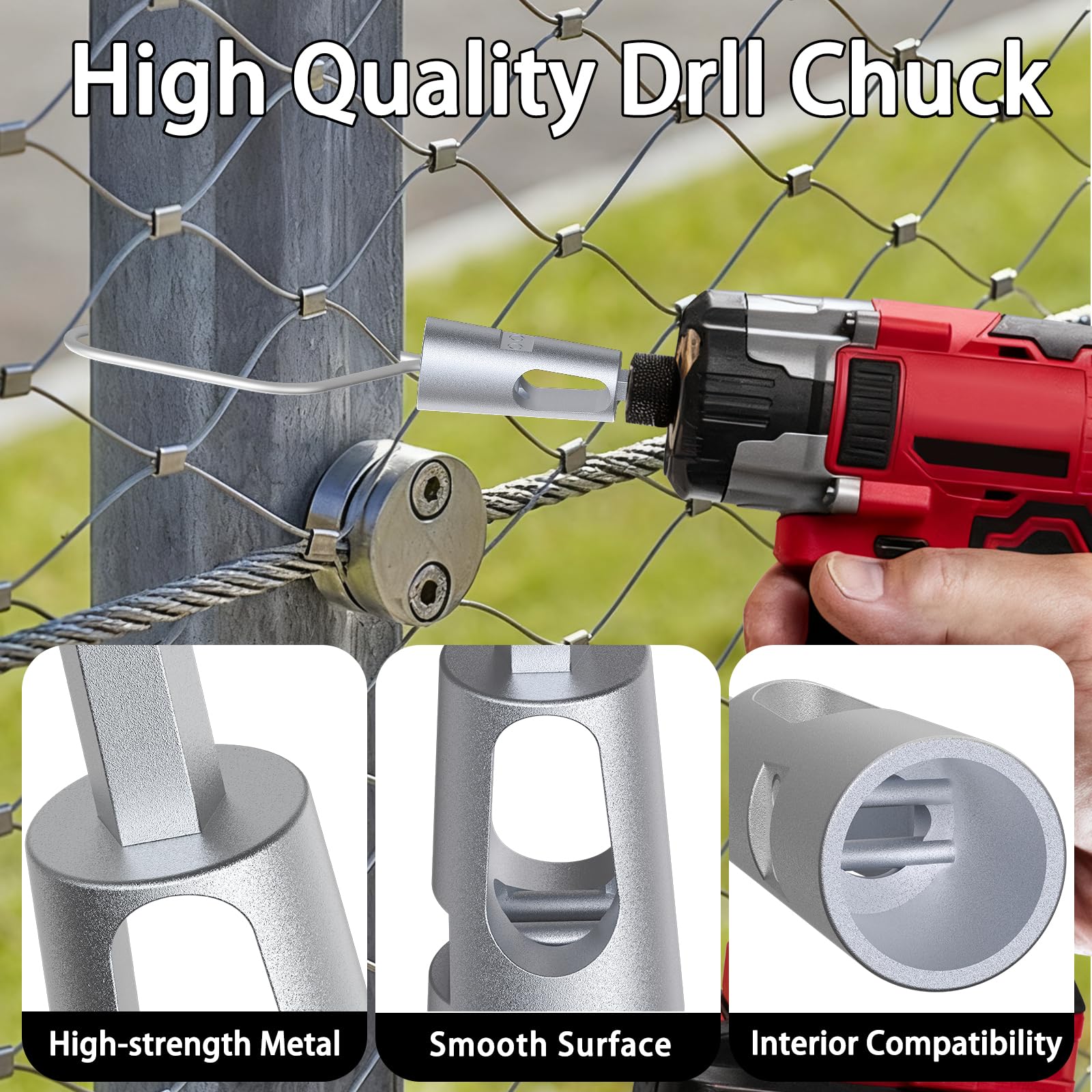 Amazon.com : 100-Pack T-Post Fence Clips with Free Drill Chuck