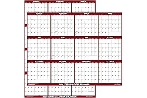 2024 Erasable Wall Calendar 24x36: Stay Organized and Motivated