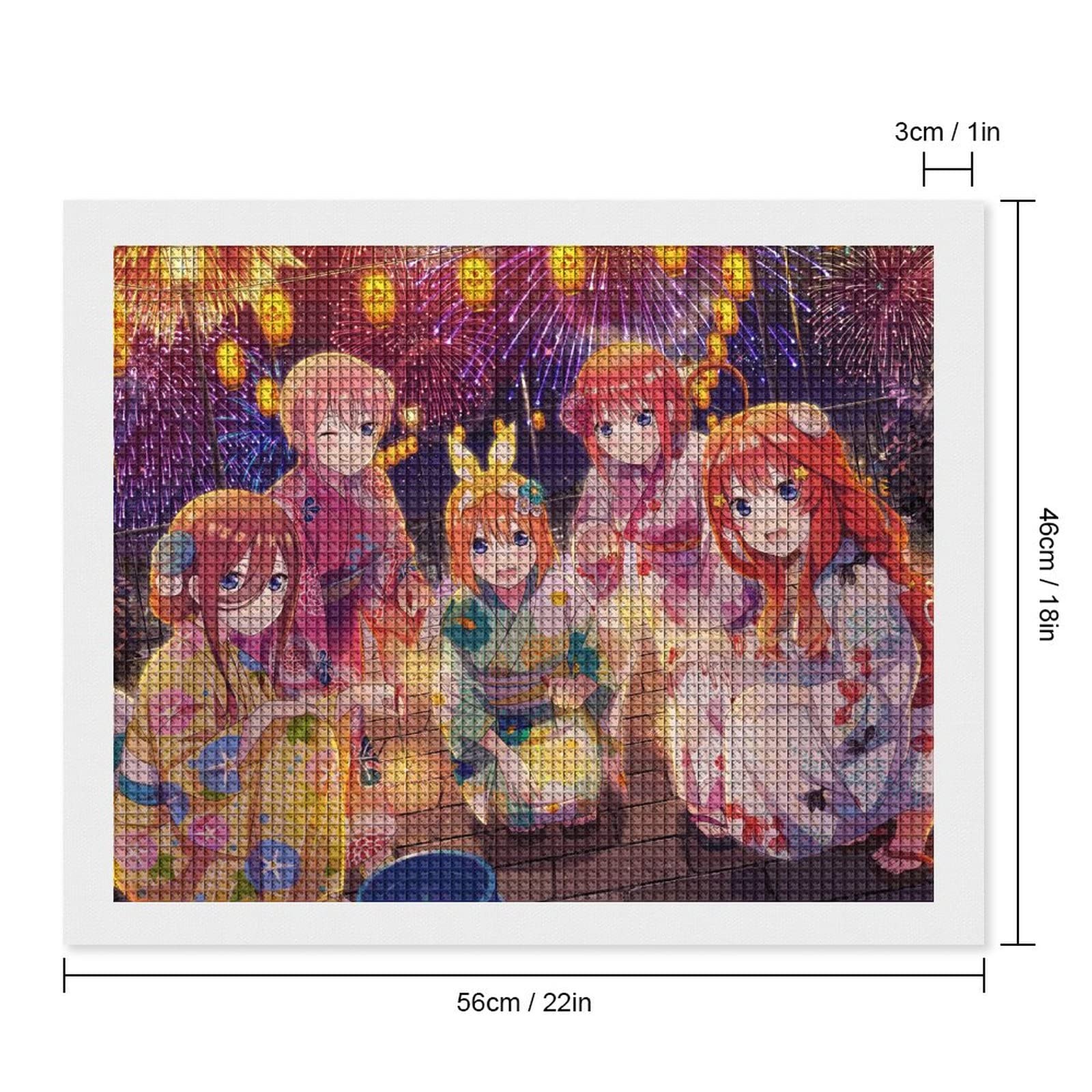 Amazon.co.jp: 五等分の花嫁 ダイヤモンドアート 四角いビーズ アニメ