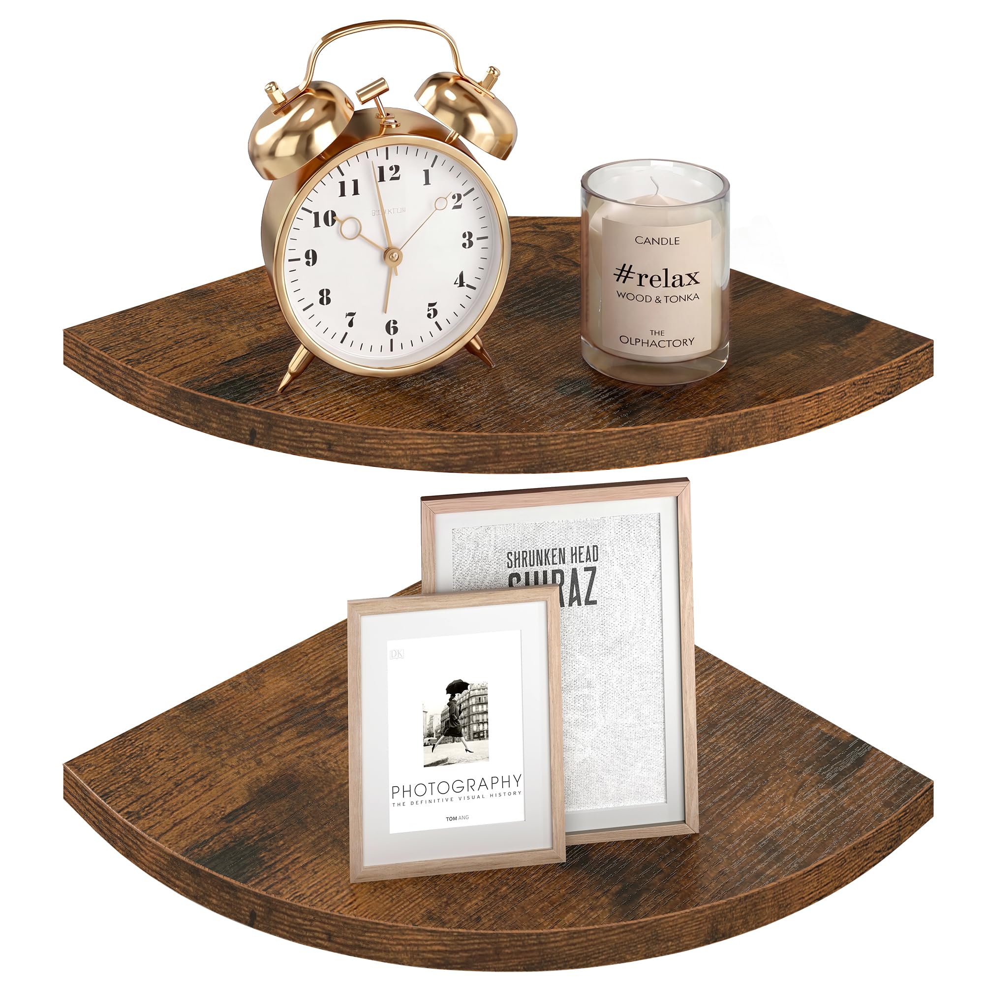 VASAGLE Floating Corner Shelves - 2 Pack -9 VASAGLE Floating Corner Shelves - 2 Pack -9