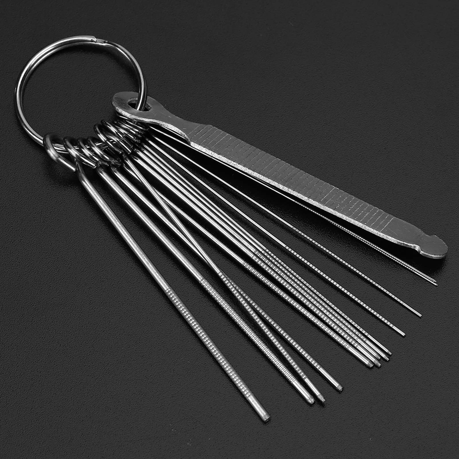 Guitar Nut File Set, Bridge Nut Files Saddle Files 13 Needles Tool Kit for String Instruments Luthier Repair Kit - Image 4