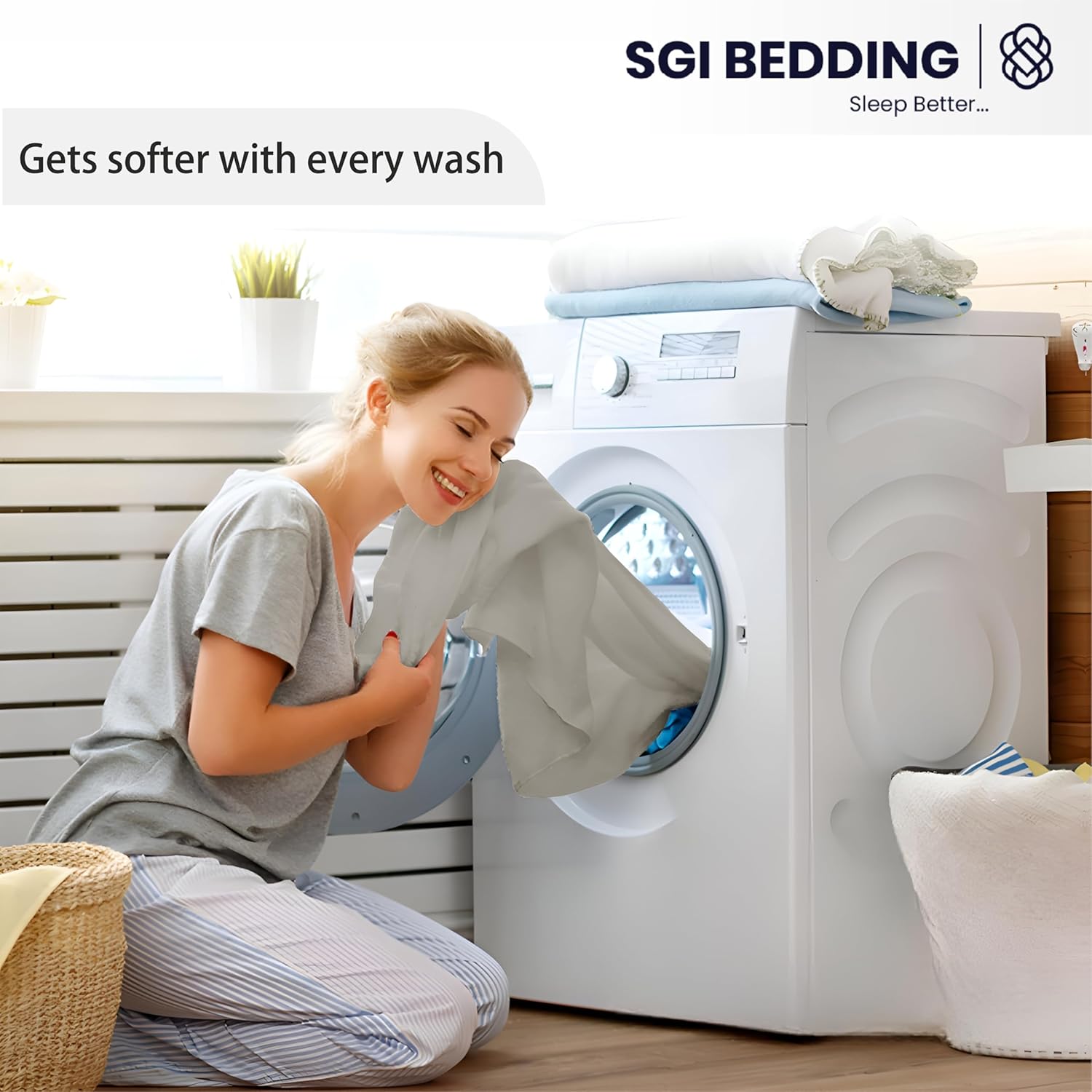 SGI 1200 Thread Count Supima Cotton King Sheet Set – Ultra Soft, Cooling & Deep Pocket 18” Fitted, Breathable & Durable 4-Piece Bedding Set for Luxury Hotel Quality Comfort -Light Gray - Image 6