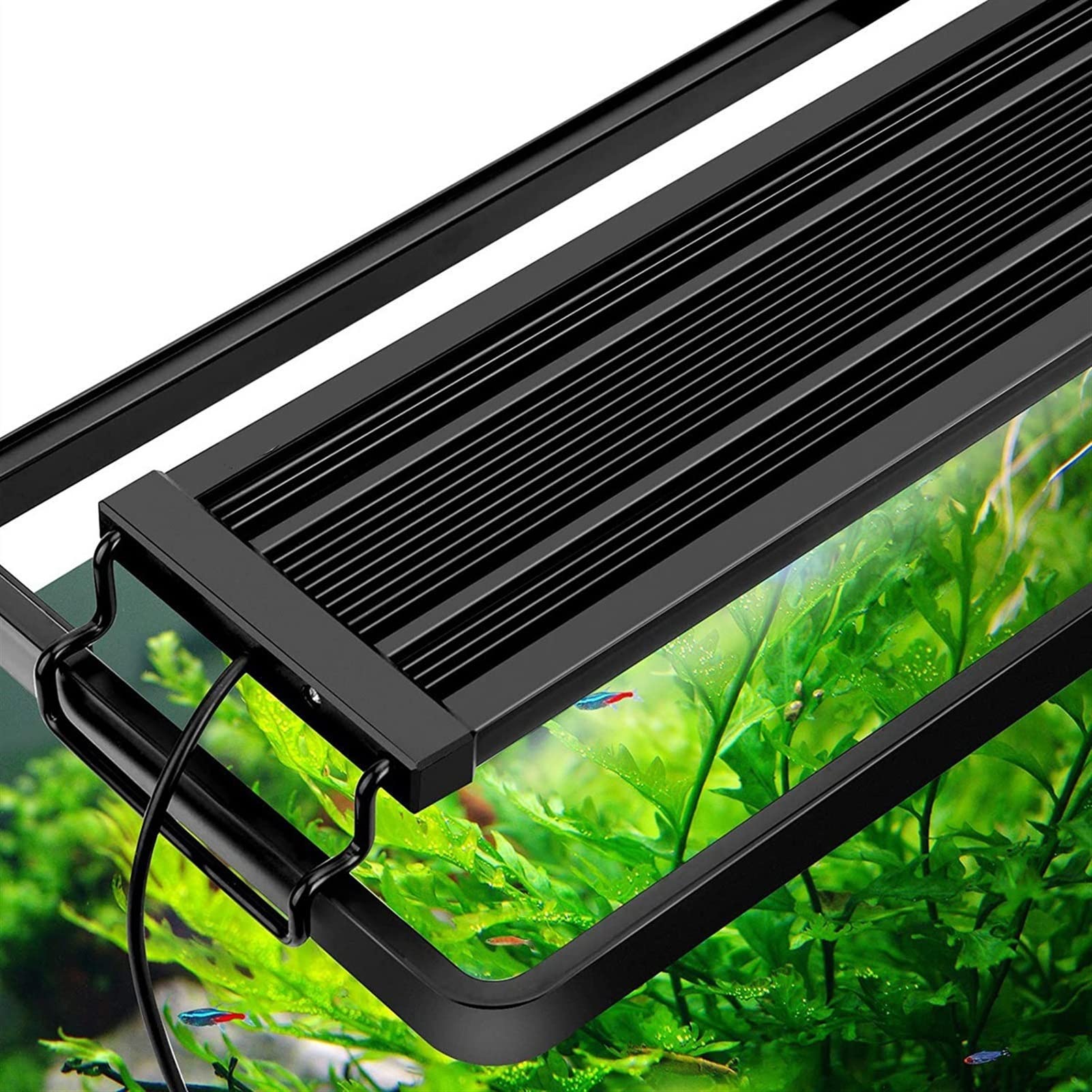 Luci Piscina 60/75 / 90 cm LED WRGB Luce di acquario con timer impermeabile serbatoio di pesce leggero lampada sott'acqua acquario decor illuminazione luci piantate Subacquee Luci (Size : 75CM)