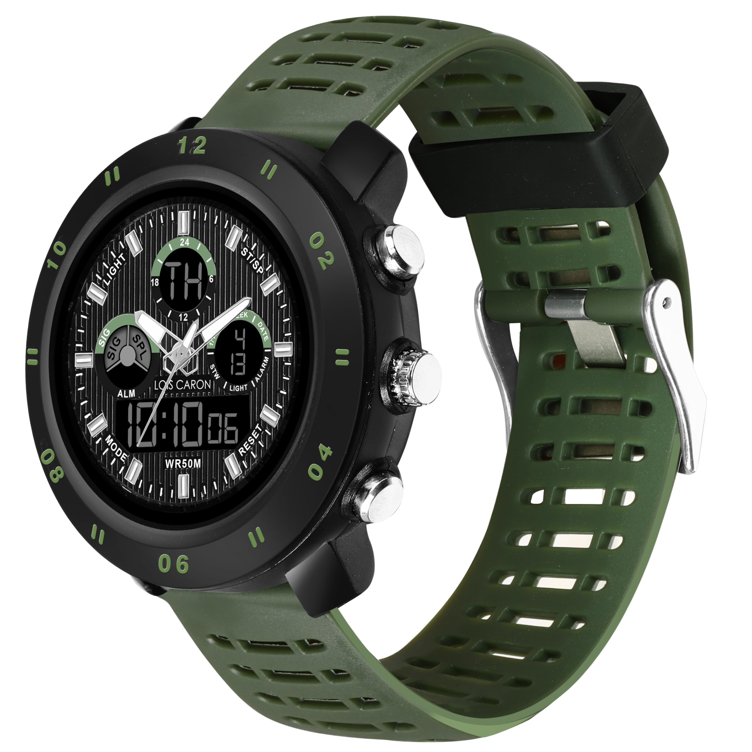 LOIS CARON Endurance Series Digital Analog Sports Watch Analog-Digital Watch - for Men LCDA8012 3