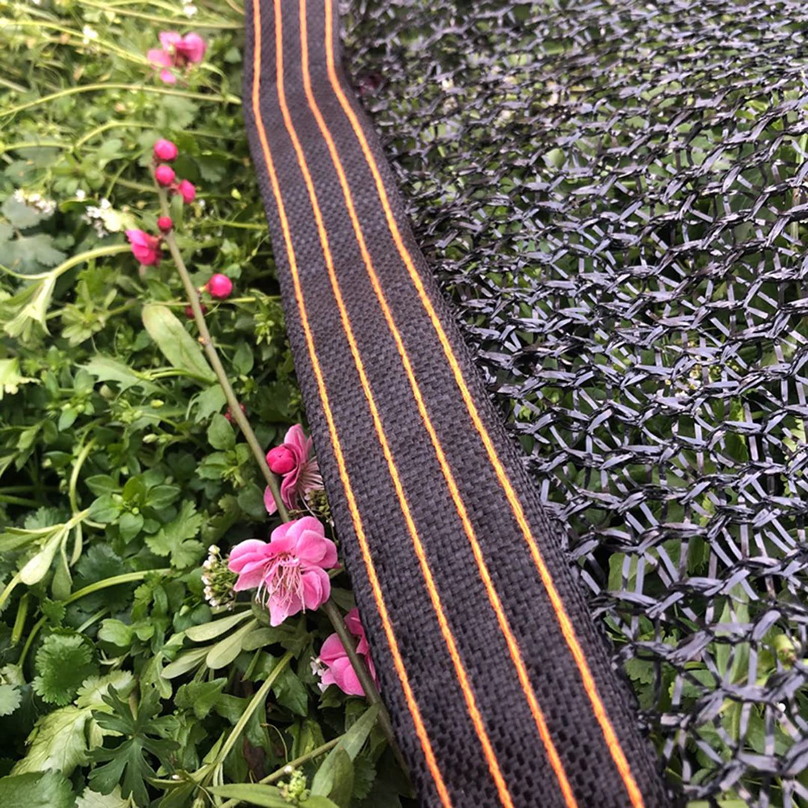 RICOLUS Red de Sombra de Jardín,Negro para Campana de Cultivo o Planta Malla Sombreo 4 Pines Malla Ocultacion Red de Sombra 45-50% para Jardinería Invernaderos (W10xL13m)