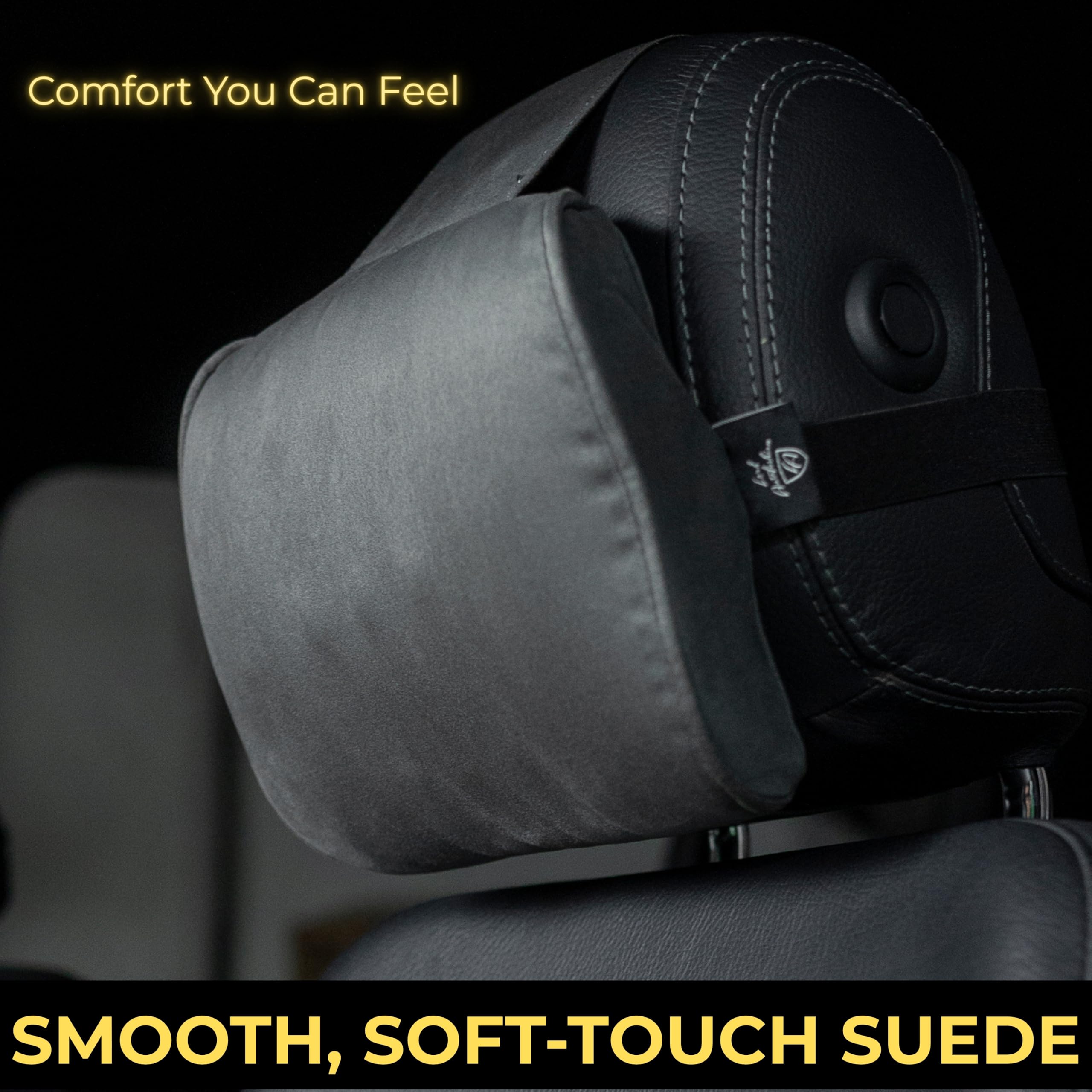 Car Headrest Pillow Memory Foam Soft Neck Support Comfortable Ergonomic Design Car Seat Headrest Pillow Universal Fit Travel — view 2