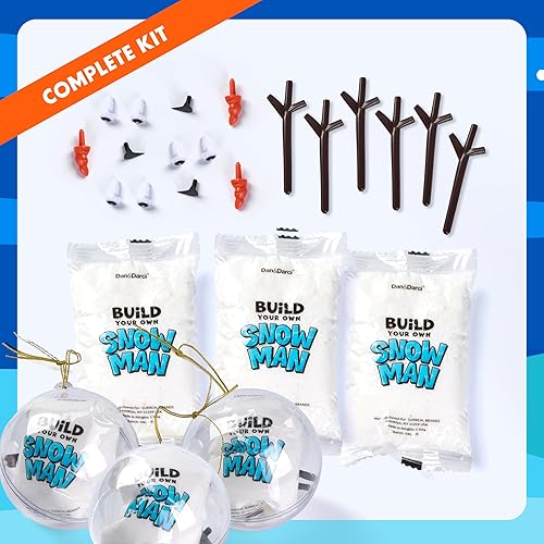 Miniatura 7 de Dan&Darci Kit de fabricación de muñeco de nieve para niños, kits de manualidades para niñas, niños, niños pequeños, niños, niños pequeños,