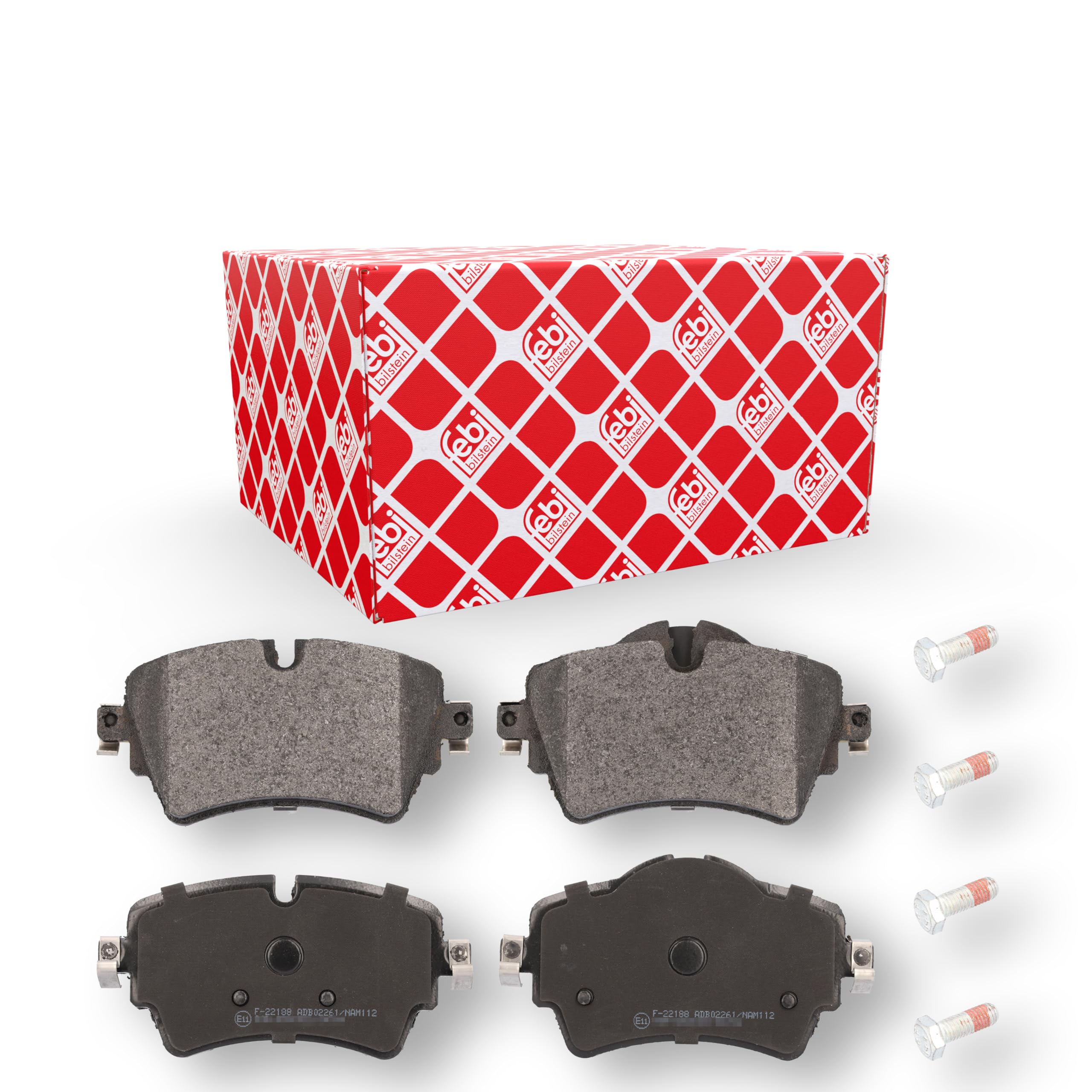 Front FEBI GERMANY 116345 Brake Pad Set, disc brake for BMW,BMW (BRILLIANCE),MIN