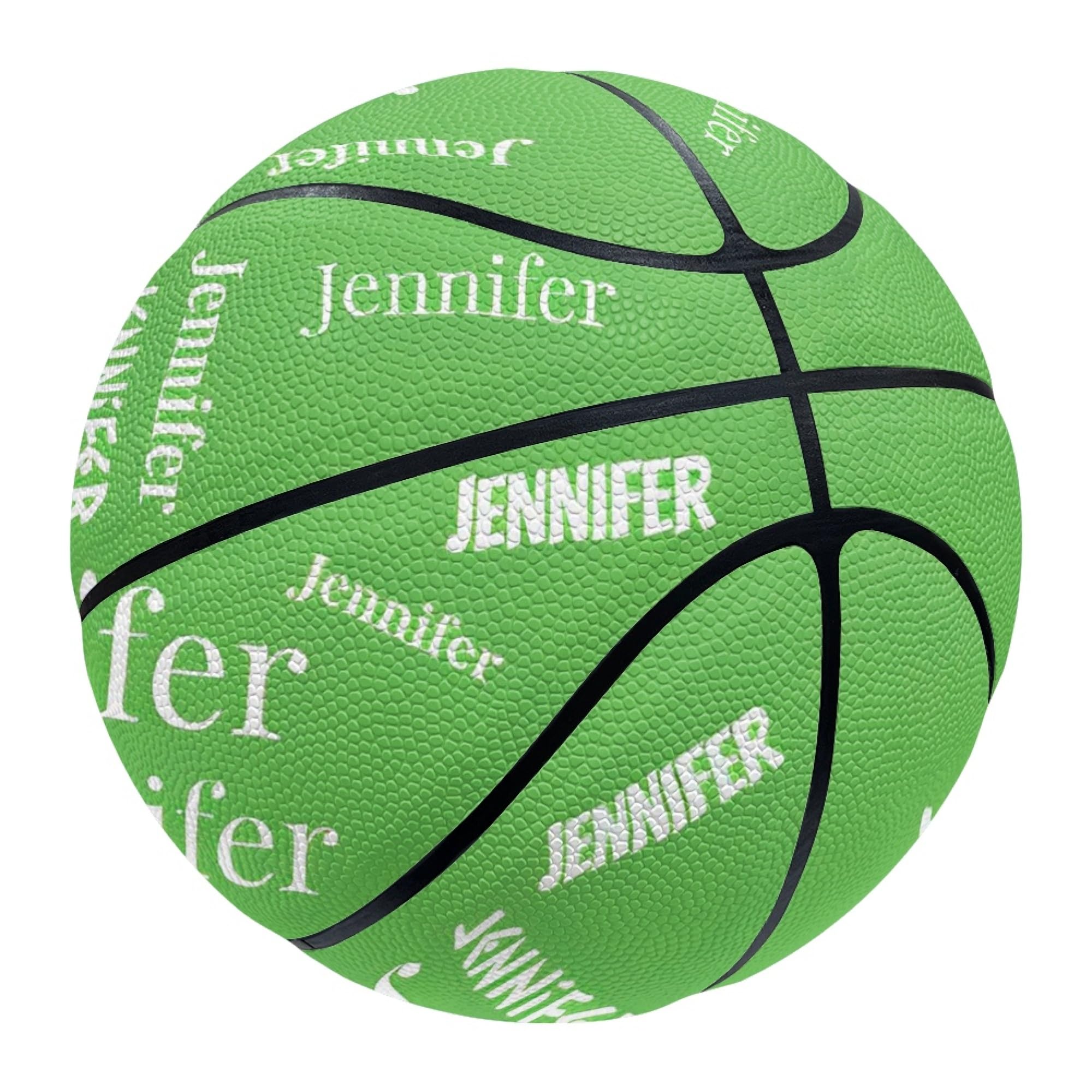 MuMiY Custom Basketball with Name, All Printed Name Personalized Sports Gift, Size 7 (29.5") / Size 5 (27.5"), Birthday Present, Team Gifts