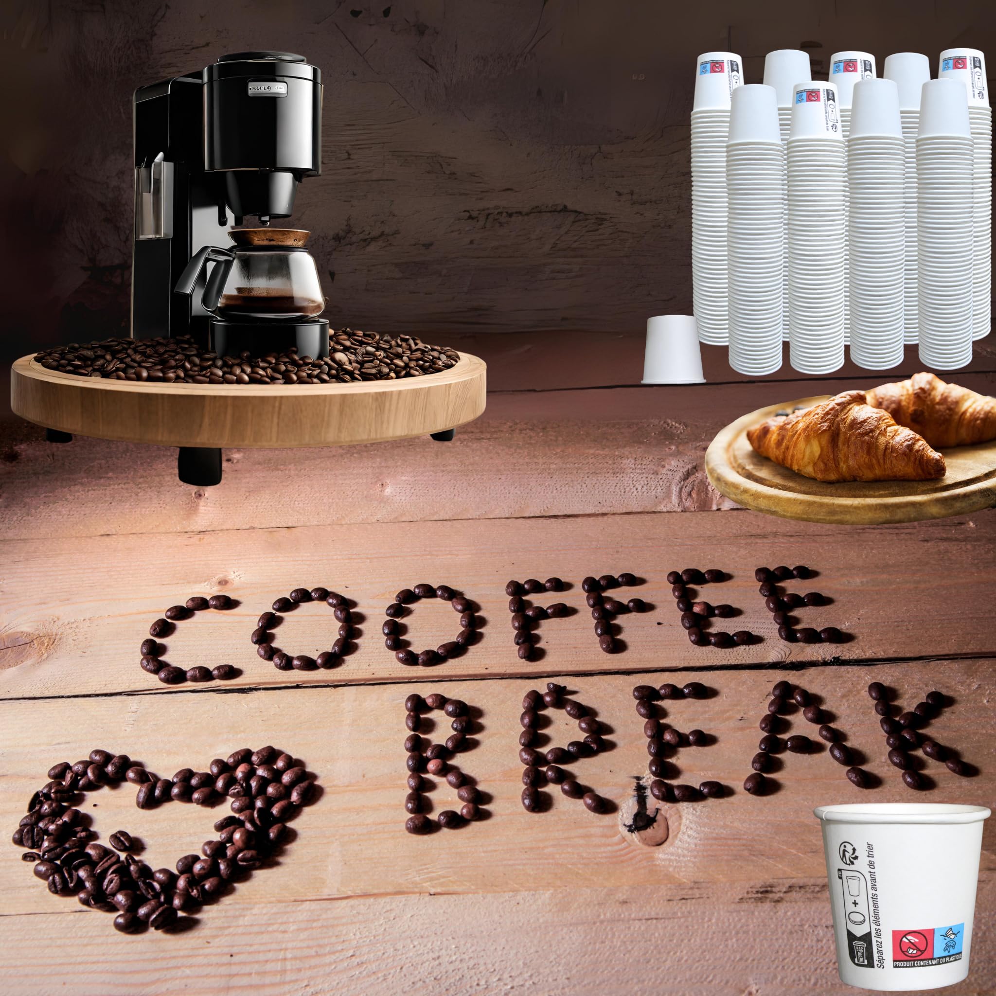 [900 pcs] Gobelets jetables en carton 120ml, Tasses/Verres jetables 4 oz pour Café et Espresso, Gobelet Épais de haute qualité Idéal Bureau et Événements + 100 GOBELETS OFFERTS