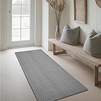 Vista 21 de Tapete para puerta de entrada interior, 2 x 3 pies, lavable a máquina, bohemio, antideslizante, diseño vintage, apto para mascotas, fibra sintética