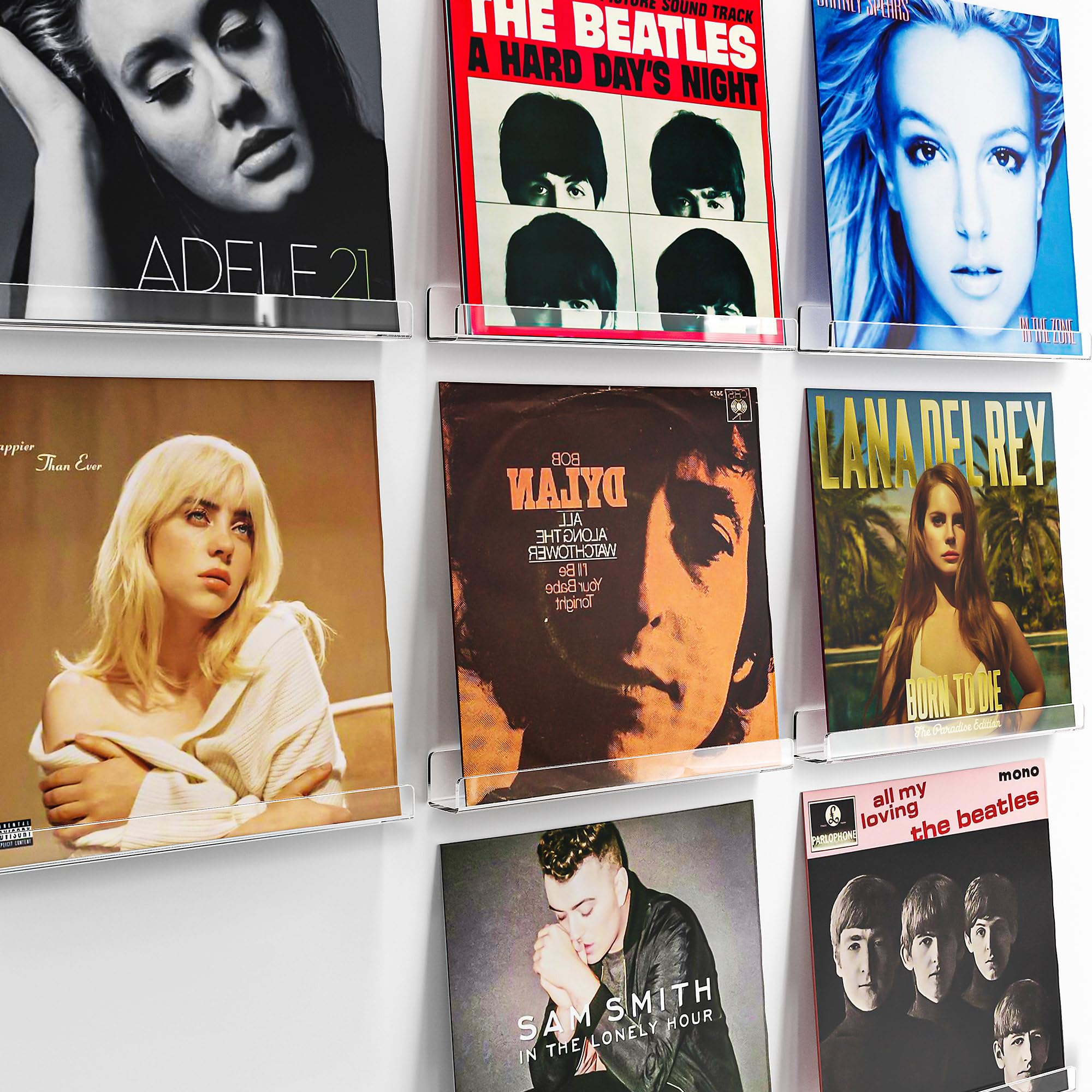 Drill-Free Vinyl Record Wall Mounts - Se