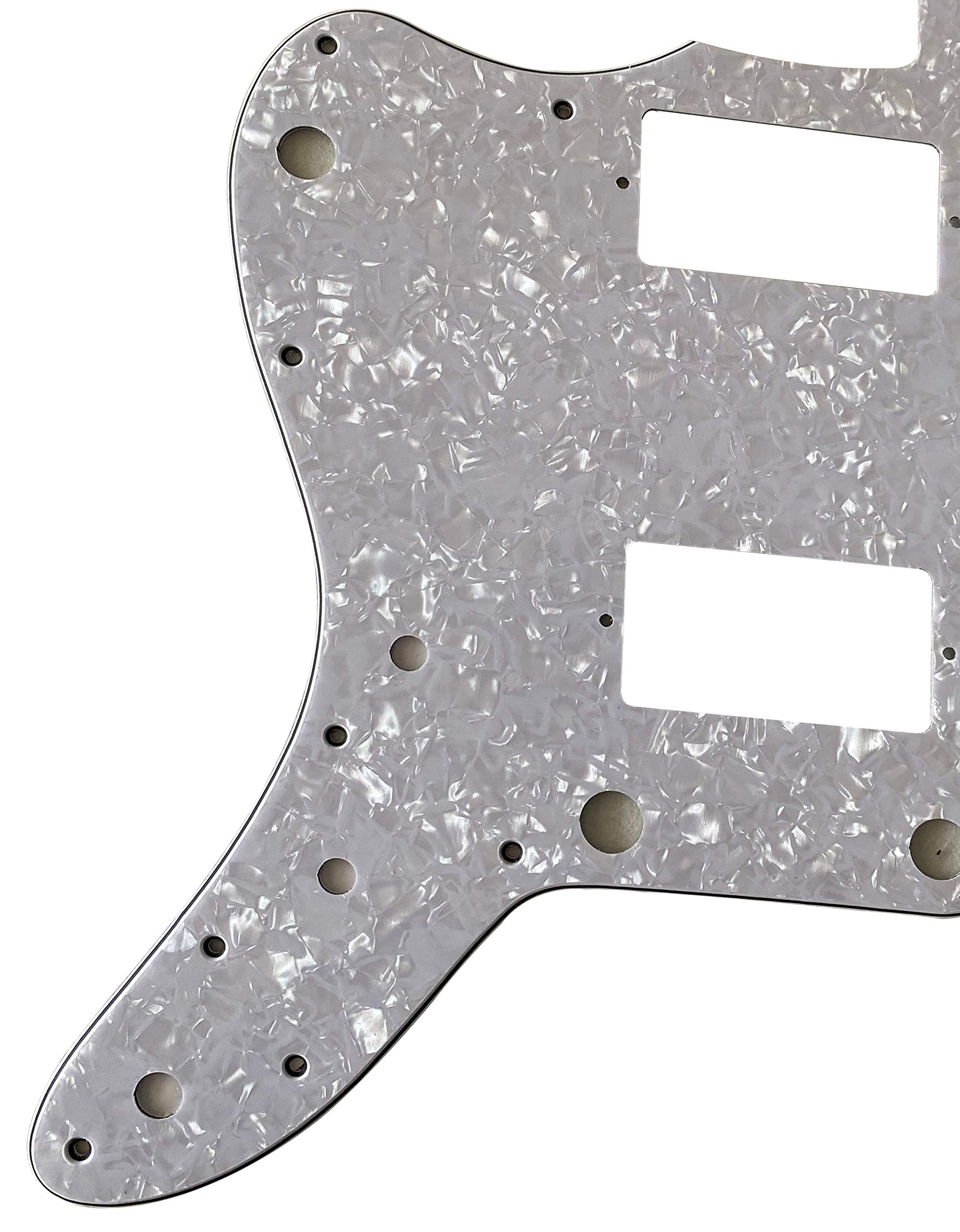 Custom Guitar Pickguard For Japan Jazzmaster PAF Lefthanded Style (4 Ply White Pearl)