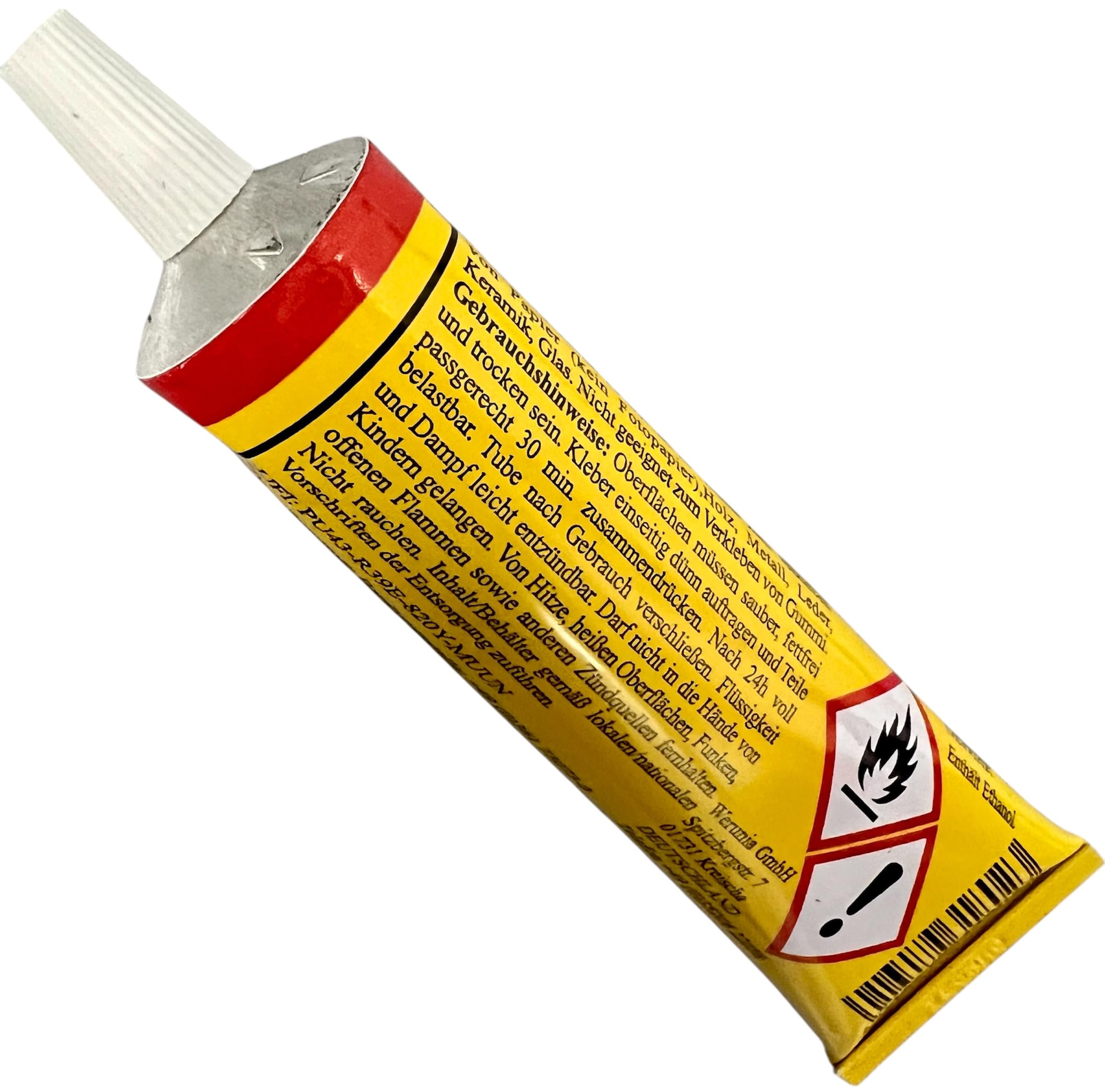 50x Kleber August der Starke 43g Universalkleber Klebstoff Flüssigkleber Alleskleber Bastelkleber - für Papier Karton Stoff - für Haushalt Büro Schule, ähnl. Sekundenkleber extra stark, + 1 Bildmagnet