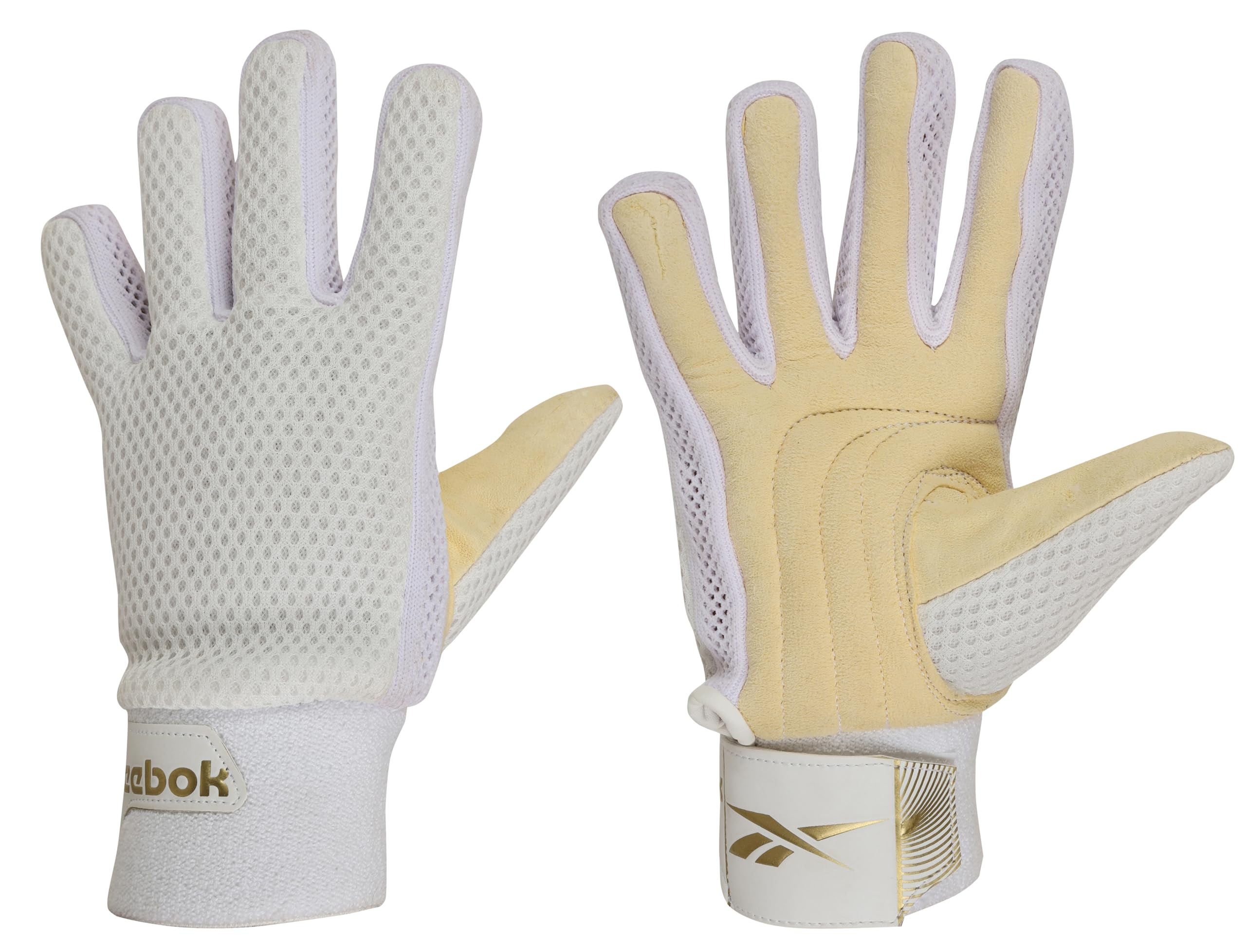 Reebok Match Cricket Cotton Inner Gloves, Adult with Chamois Leather Palm-picture-12