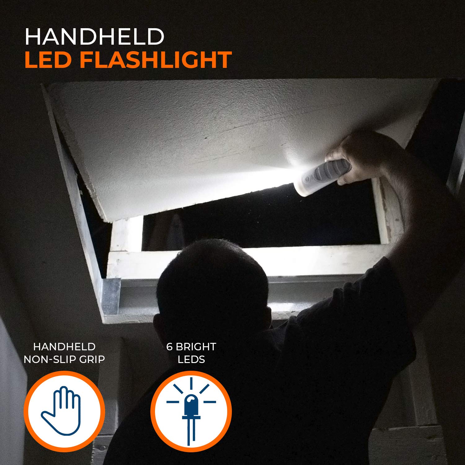 Light Fixture Industries LFI Lights | Power Outage Flashlight Nightlight with Motion Sensor | Auto Dusk to Dawn Sensor | Plug in Flashlight | 14 Hour Run Time | All LED | (1 Pack) | RZNLWE-200