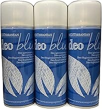 Rampi Tris Deo Blu Spray Igienizzante Deodorante Professionale Tessuti Ambiente Auto Cassetti Scarpe Armadio Hotel Palestra Lavanderia 3X400 ml
