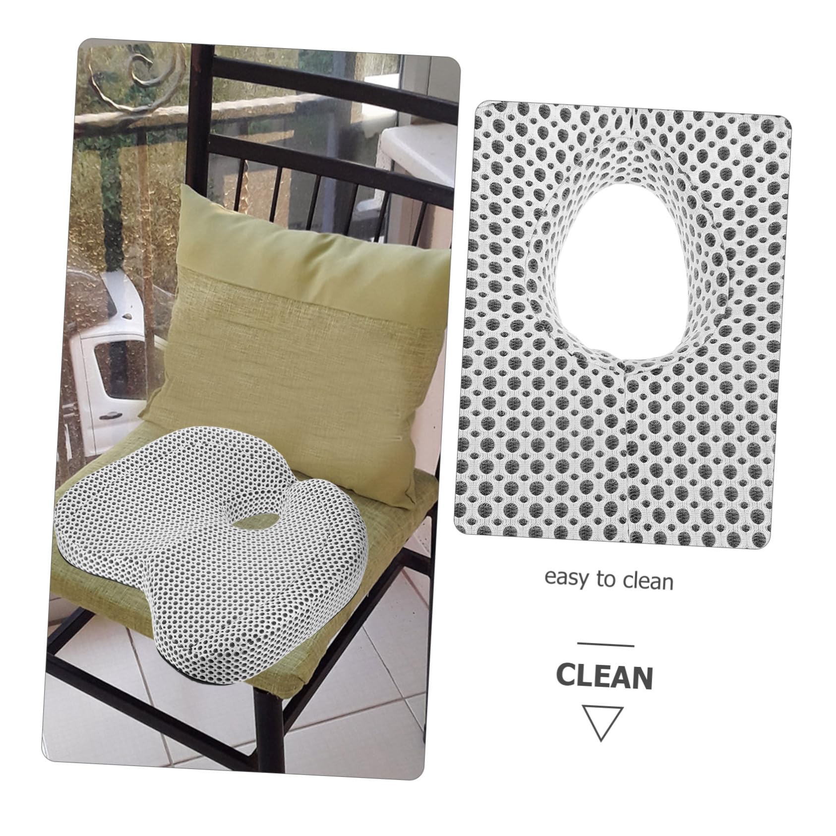 PRETYZOOM Coussin Coton Forme à Siège Mémoire pour Mousse en Respirant Confort Amélioré Chaise et Siège de Voiture Bureau et Maison