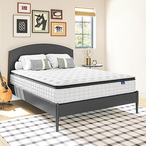 Miniatura 9 de VESGANTTTI - Colchón individual de 10 pulgadas, colchón híbrido tamaño individual en caja, colchón de espuma con almohadilla superior, colchón de