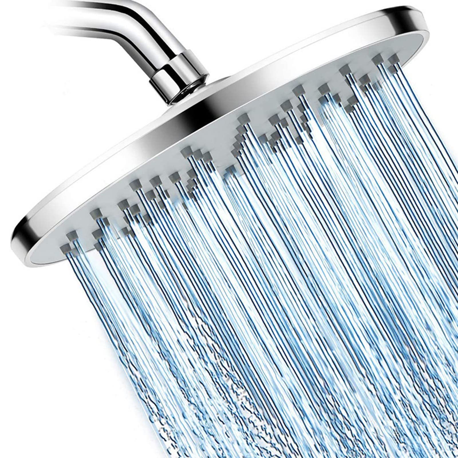 Soffione doccia da 30,5 cm con braccio regolabile per regalo, Nearmoon ultra -sottile rotondo in acciaio inox soffione a pioggia