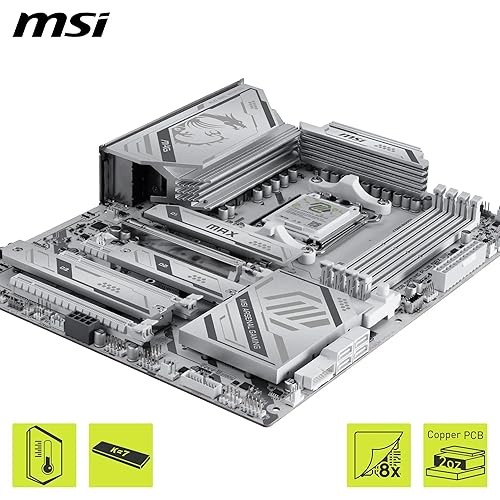 MSI MAG X870E Gaming Plus Max WiFi Carte mère ATX - pour processeurs AMD Ryzen 9000/8000 / 7000, AM5 - VRM SPS 60A, DDR5 Memory Boost (8200+ MT/s OC), PCIe 5.0 x16, M.2 Gen5, Wi-FI 7, 5G LAN - 4