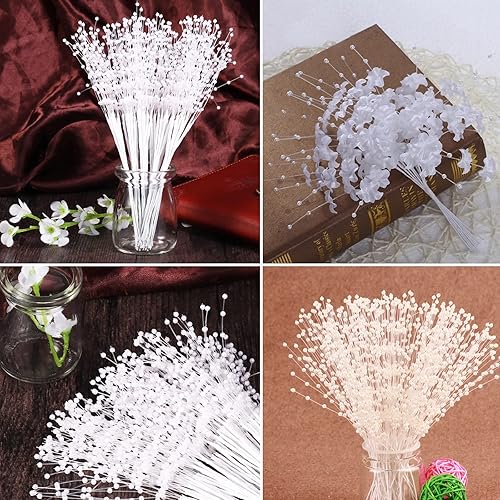 Miniatura 7 de Ramo de perlas de novia con cuentas de 50 piezas para decoración de fiesta (marfil) Marfil,Blanco,Plata,https://www.amazon.com/dp/undefined