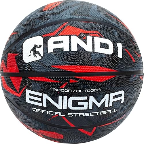 Miniatura 8 de AND1 Enigma Basketball - Streetball for Indoor and Outdoor Use, Deep Channel Construction and Durability